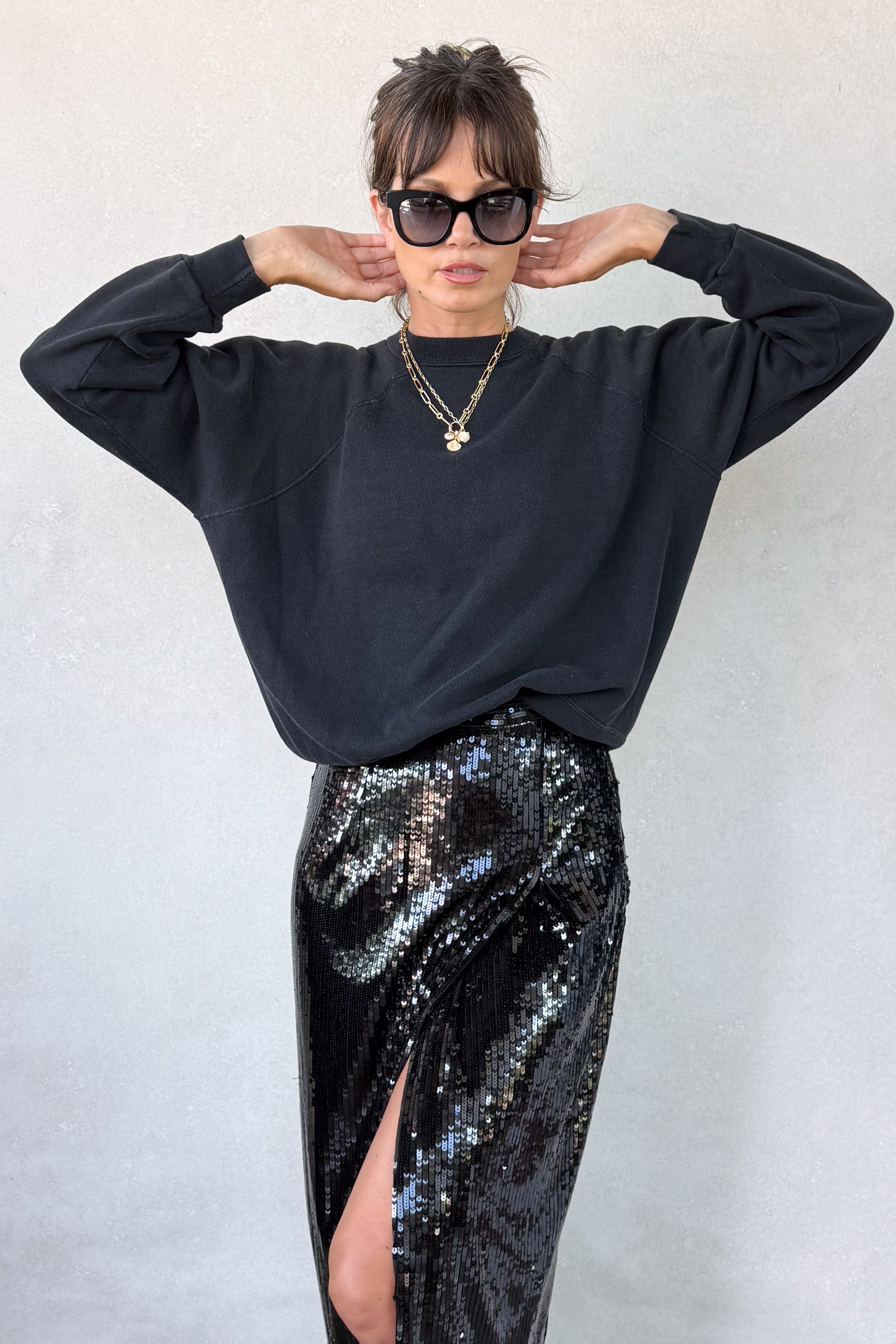 I Love You Sweatshirt - Black XS/S
