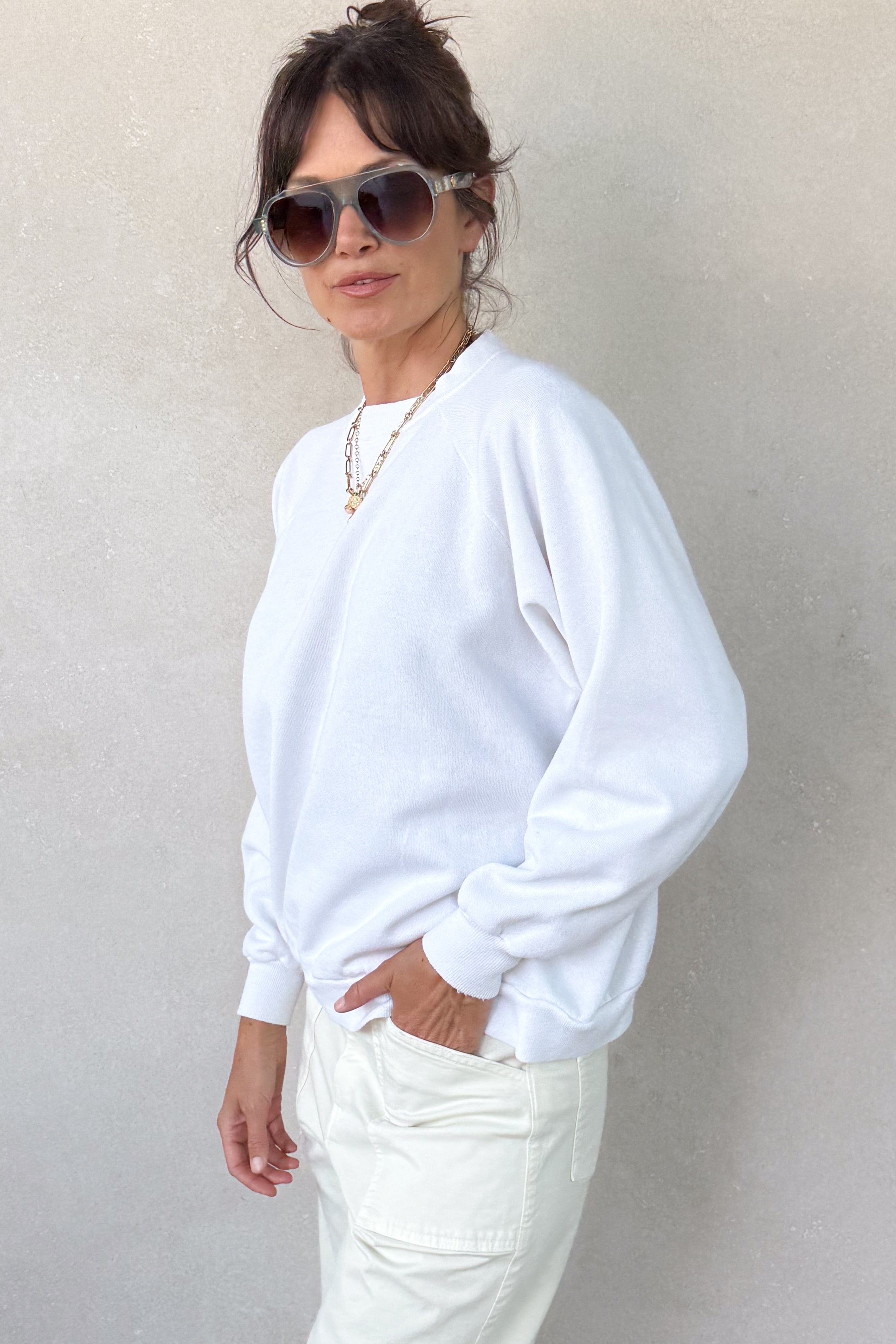 I Love You Sweatshirt - White XS/S