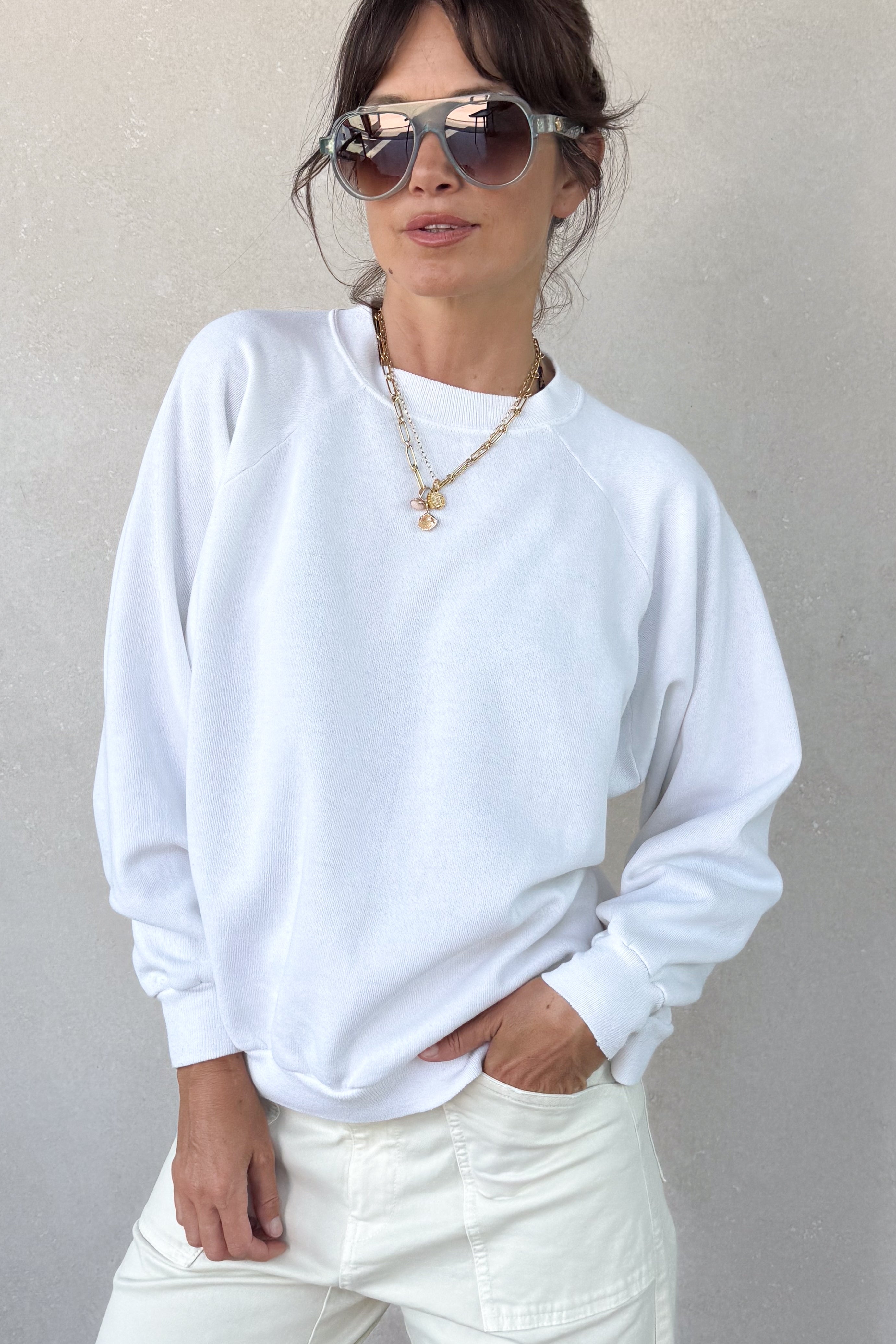I Love You Sweatshirt - White XS/S