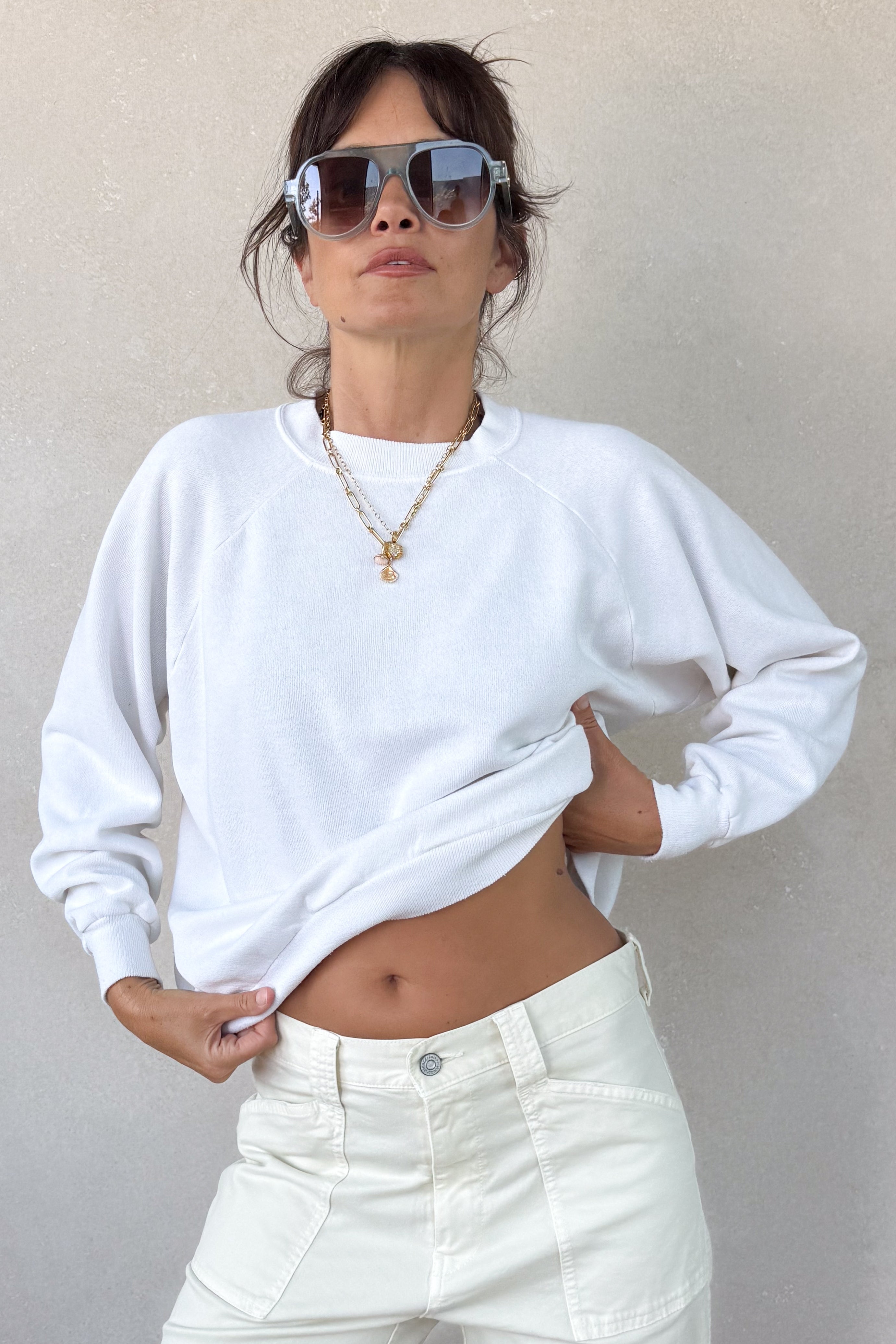 I Love You Sweatshirt - White XS/S