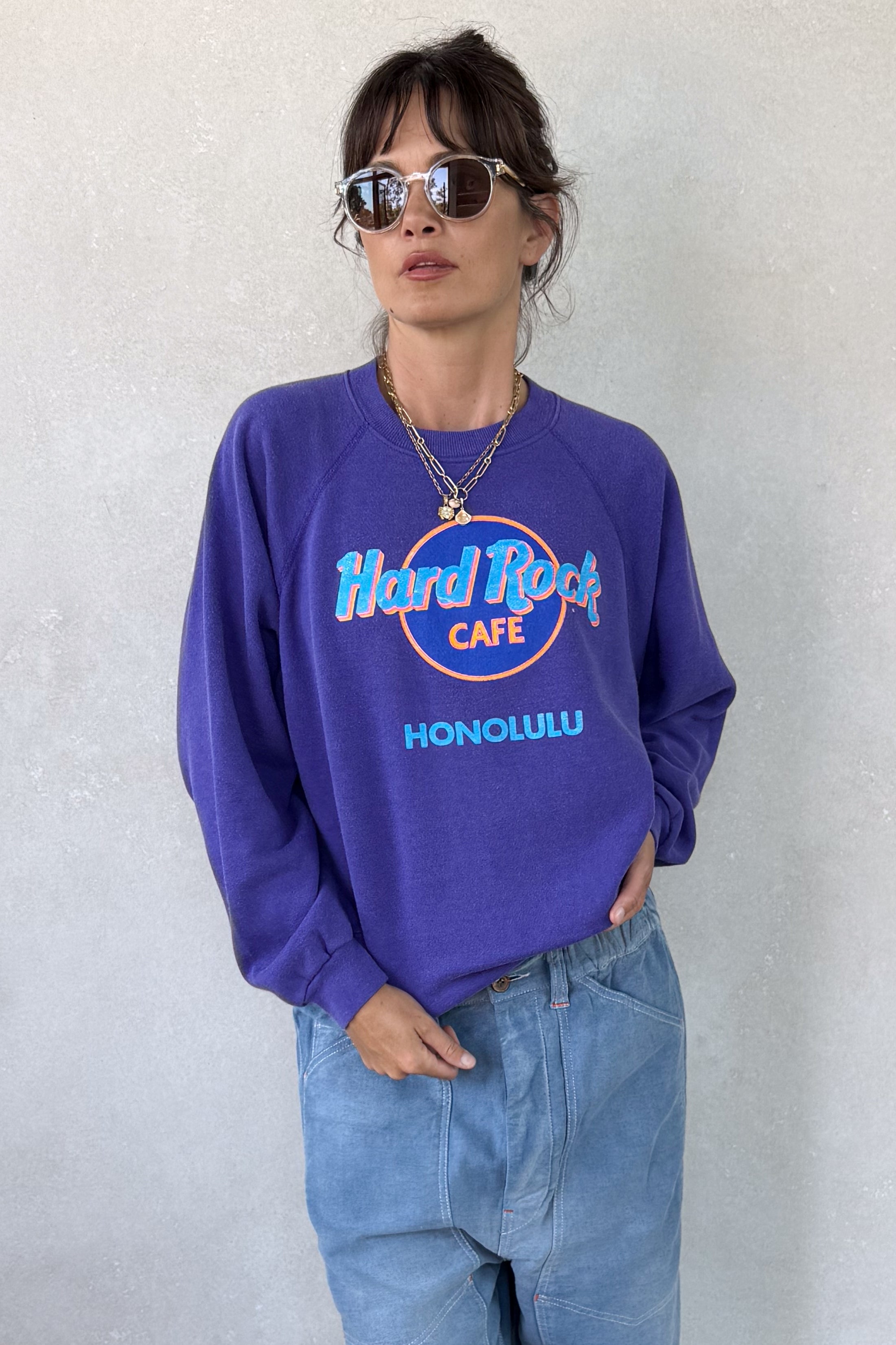 Tourist "Hard Rock" Sweatshirt - Purple S/M