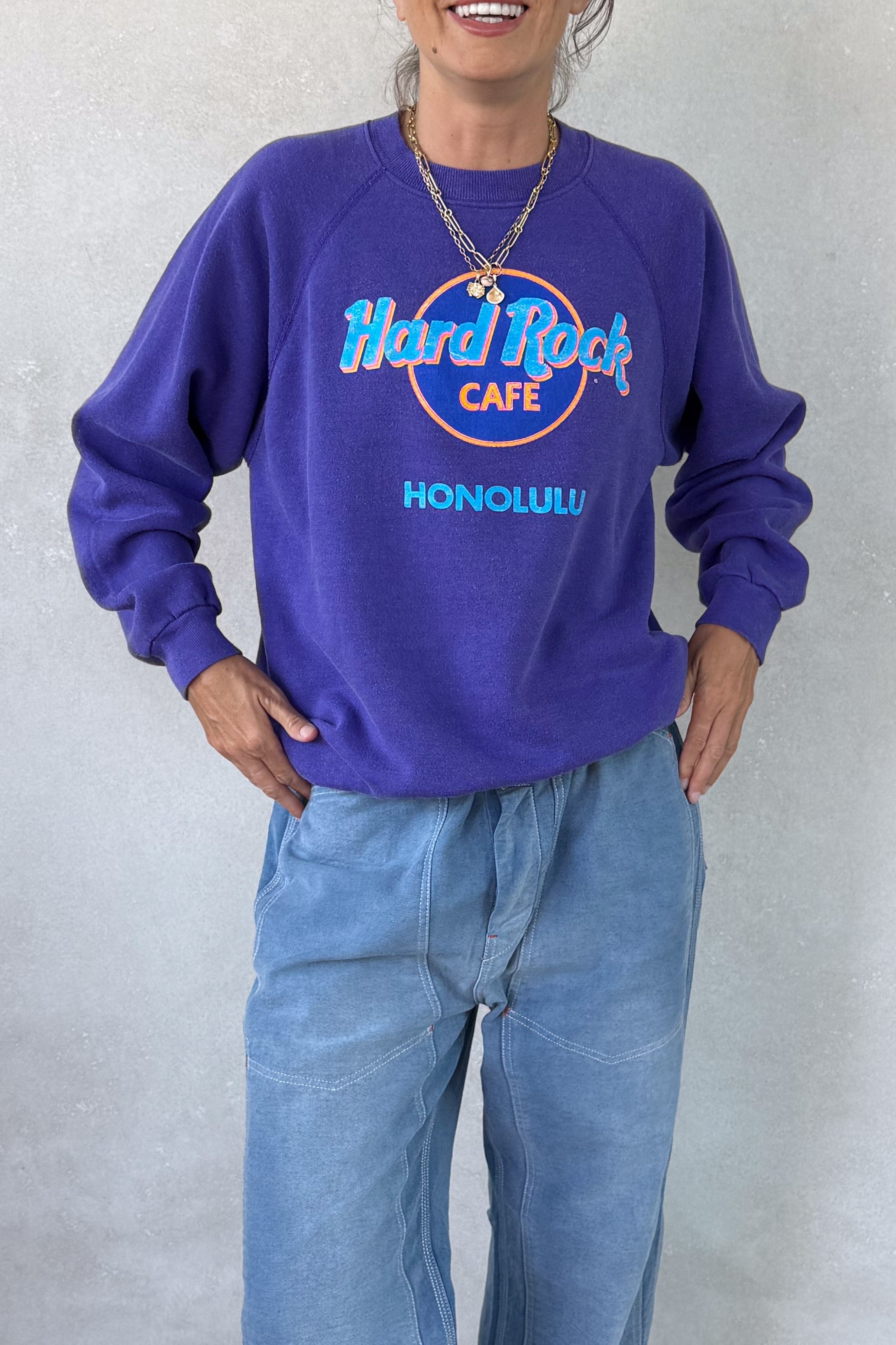 Tourist "Hard Rock" Sweatshirt - Purple S/M