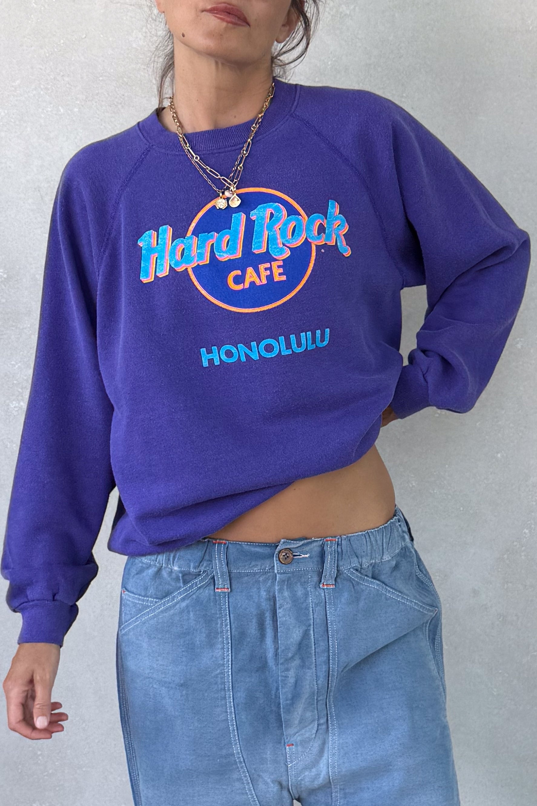 Tourist "Hard Rock" Sweatshirt - Purple S/M