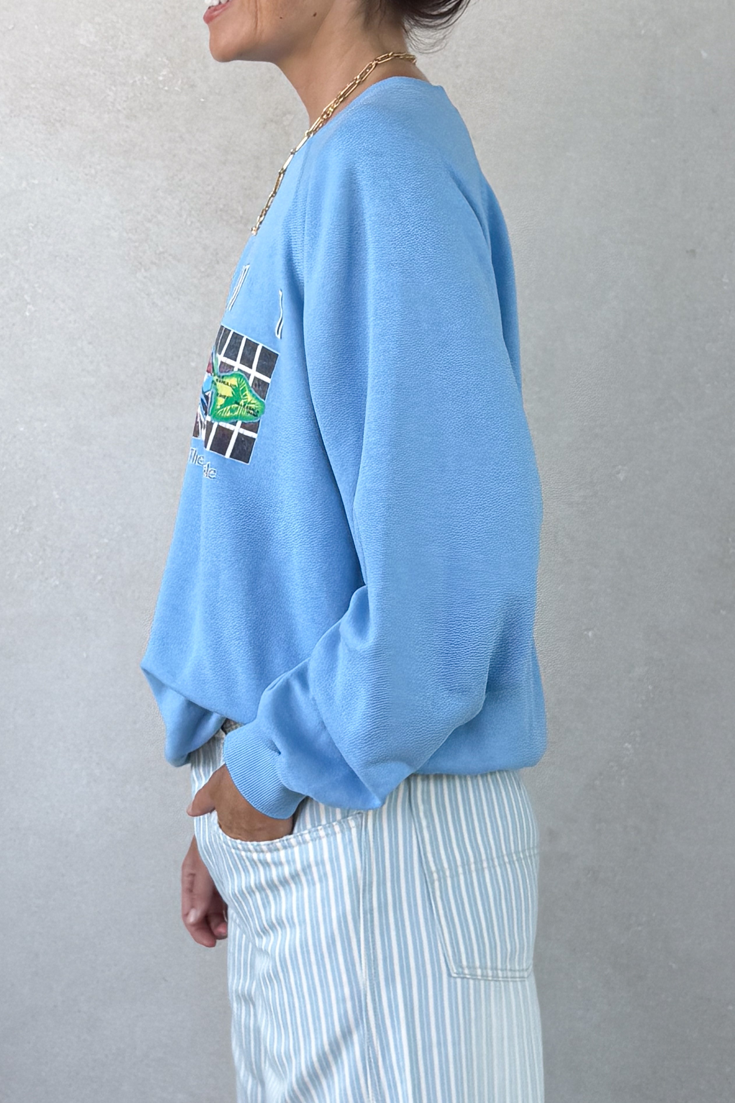 Tourist "Maui" Sweatshirt - Baby Blue S/M