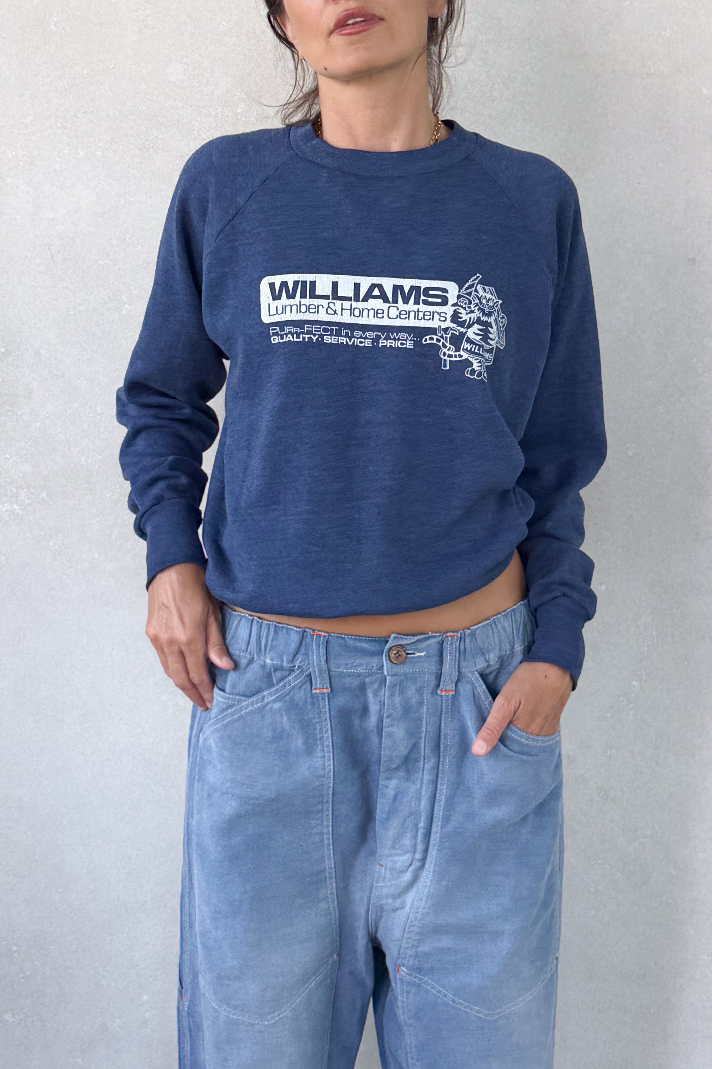 Tourist "Williams" Sweatshirt - Navy XS/S