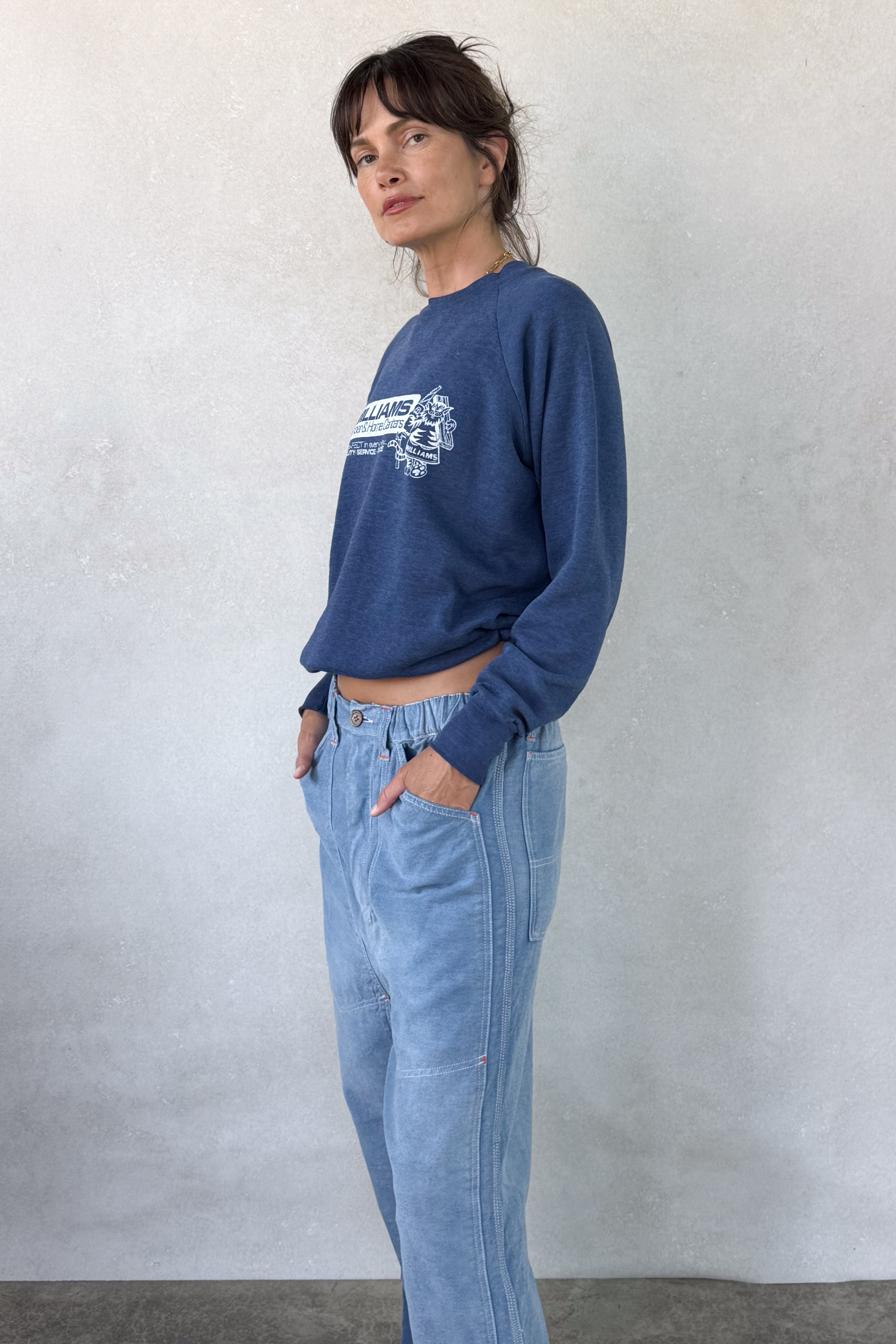 Tourist "Williams" Sweatshirt - Navy XS/S