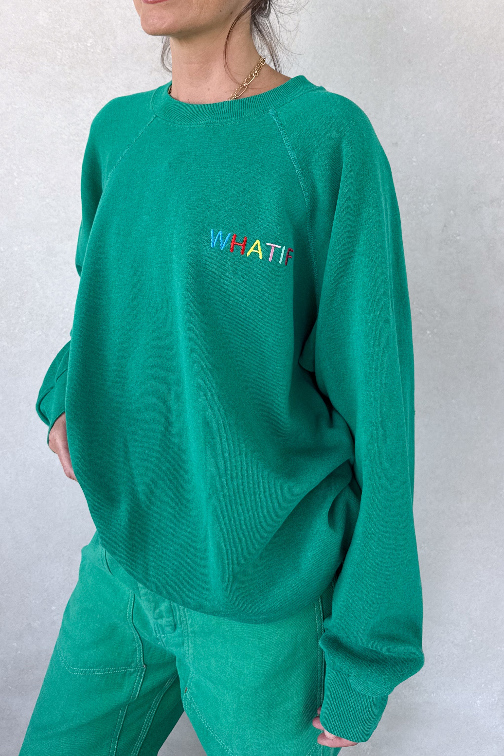 What If Sweatshirt - Green M/L