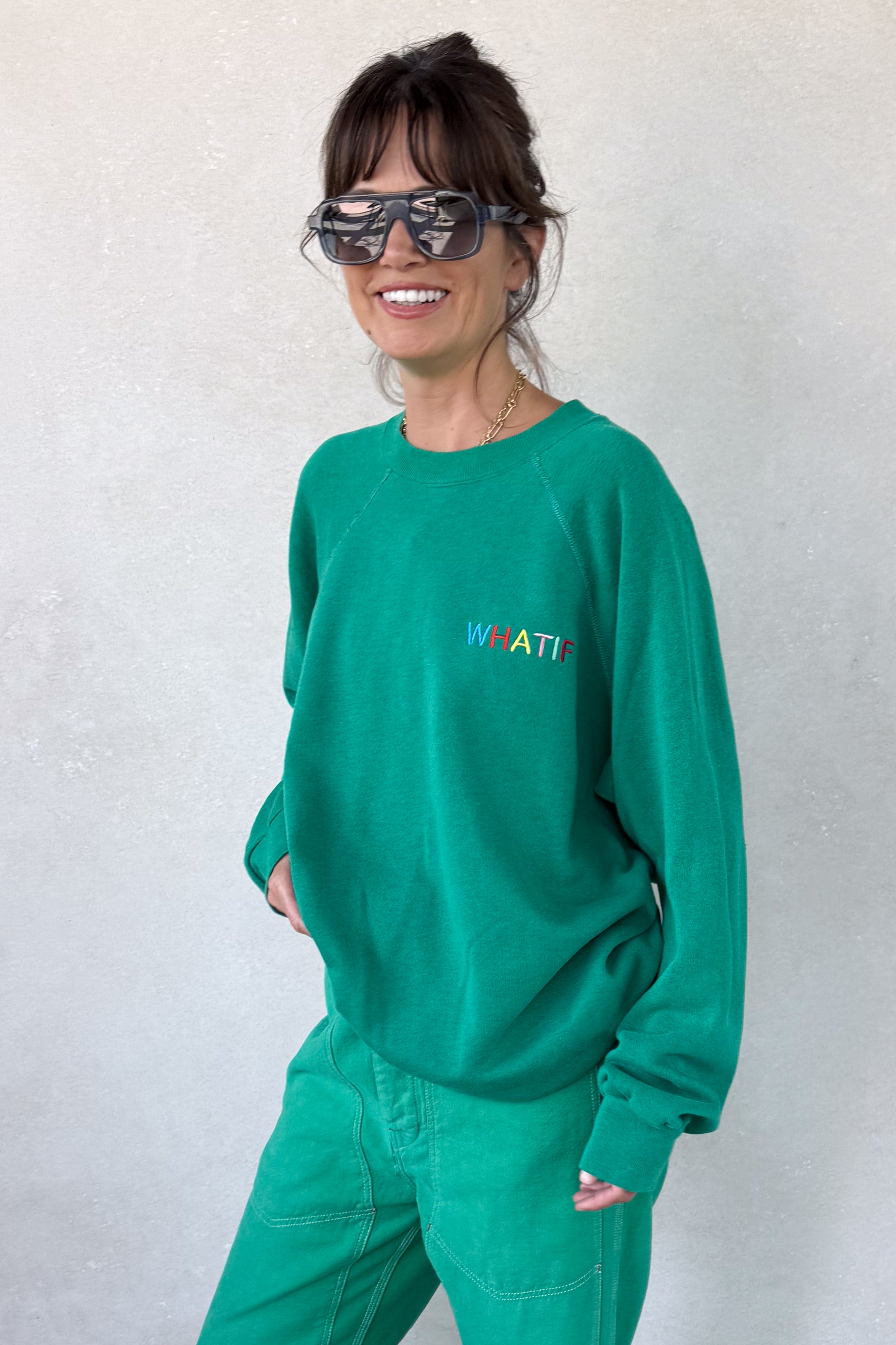 What If Sweatshirt - Green M/L