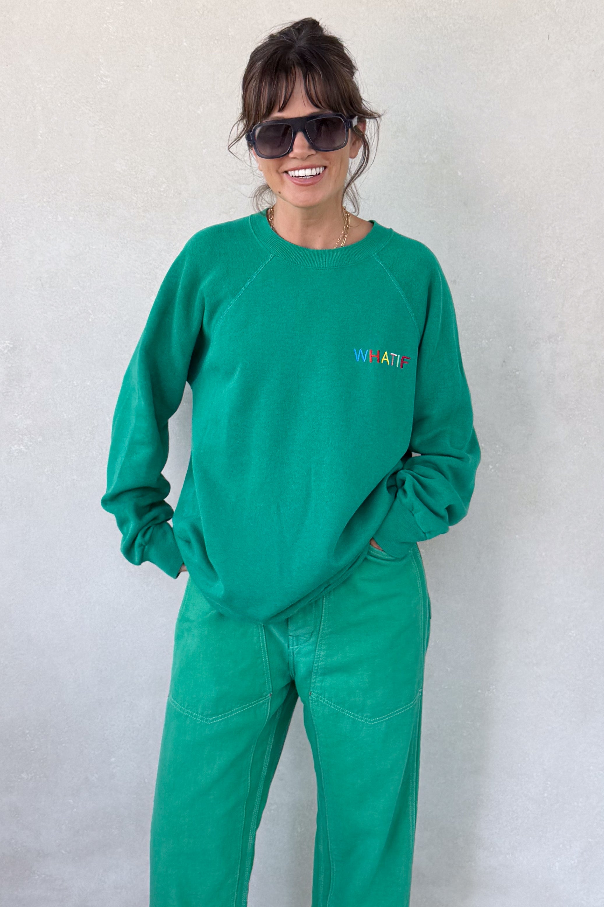 What If Sweatshirt - Green M/L