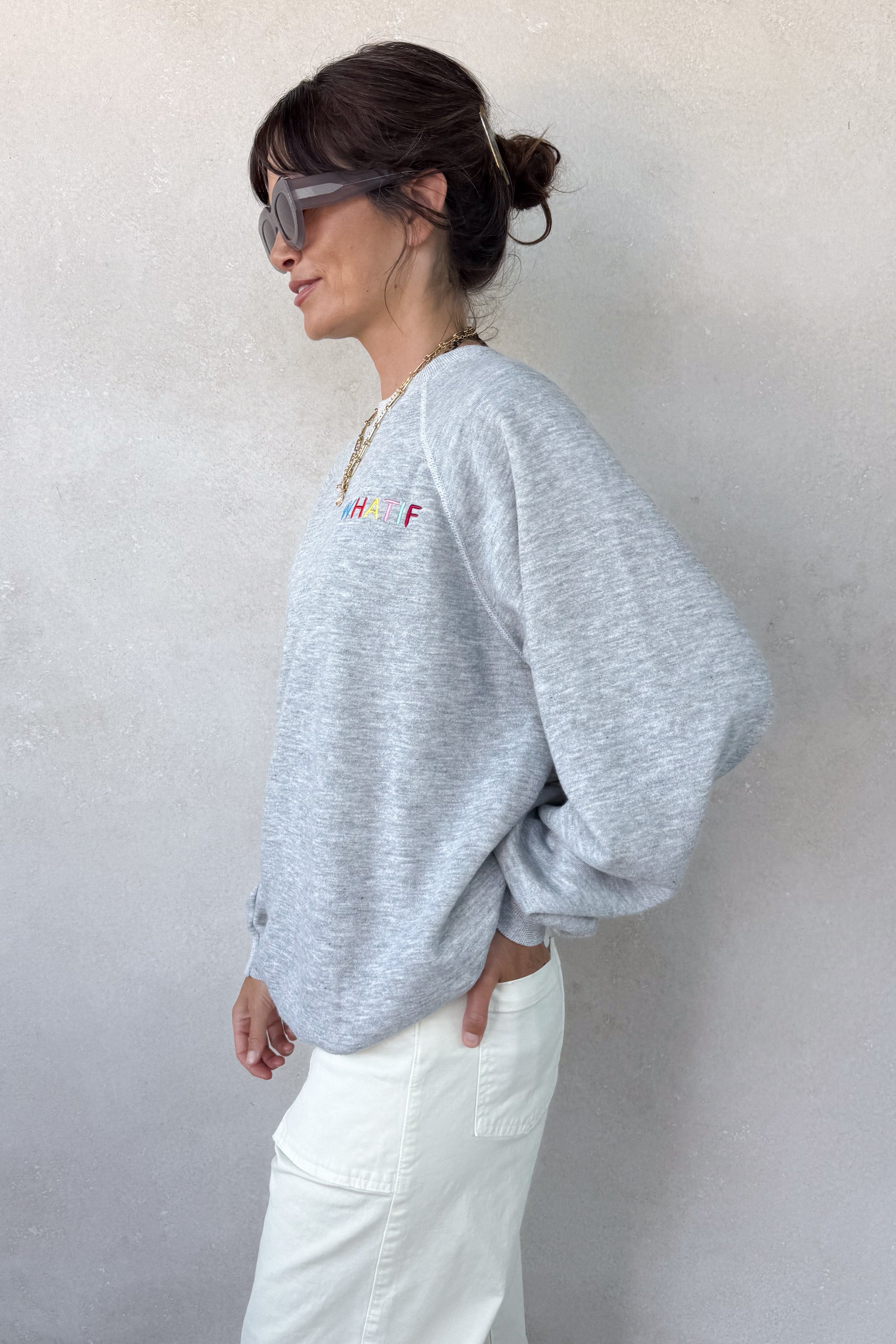 What If Sweatshirt - Heather Grey M/L