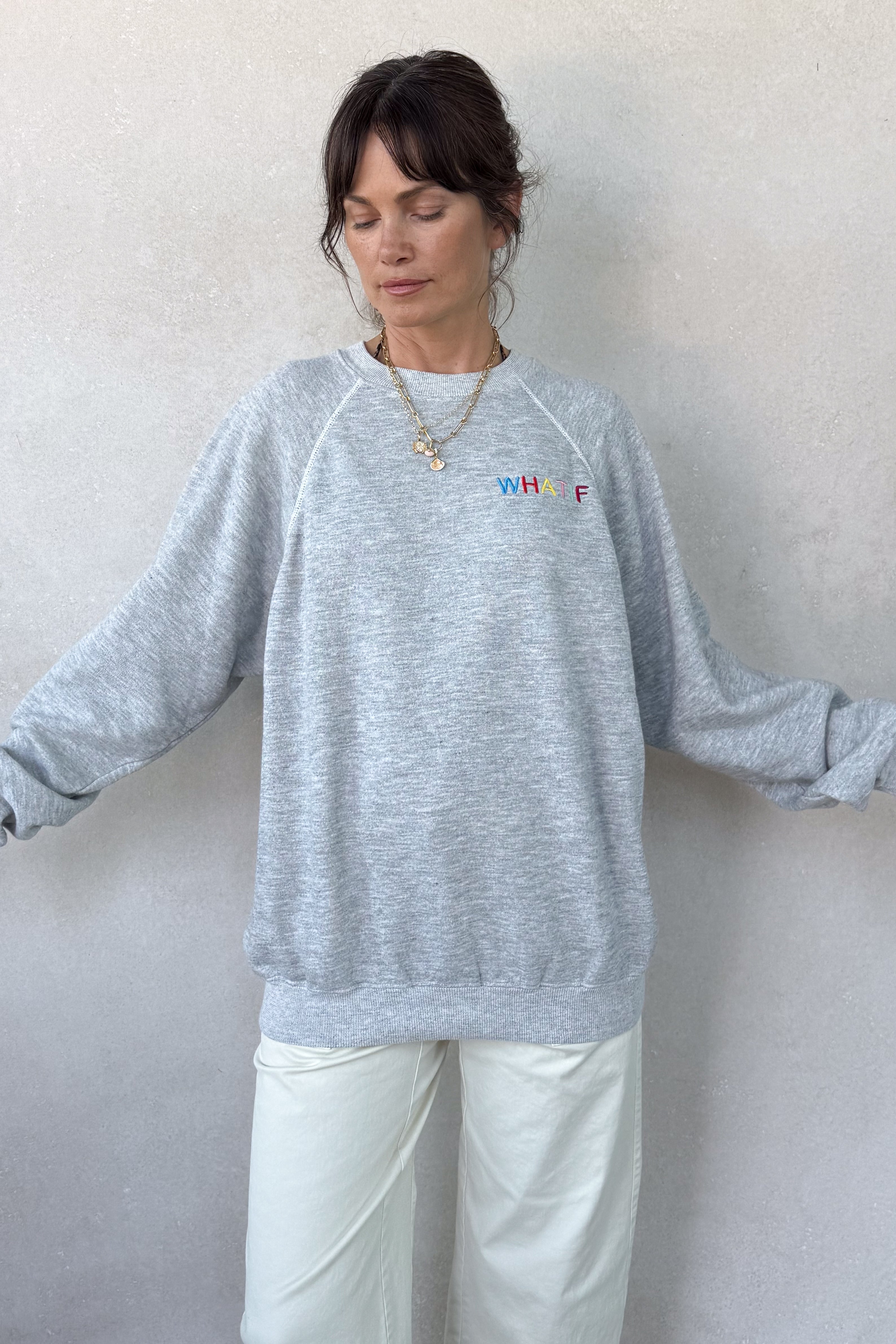 What If Sweatshirt - Heather Grey M/L