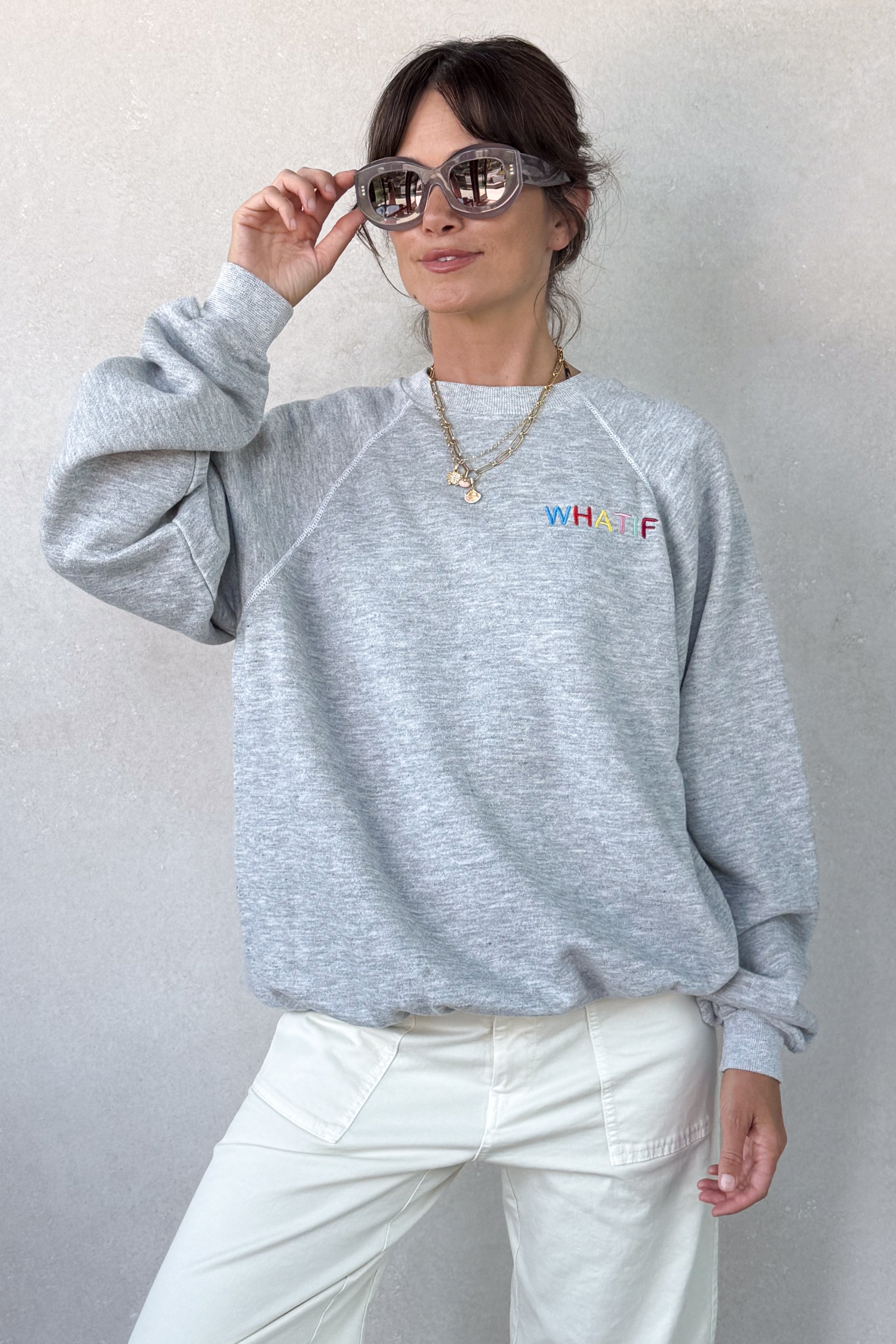 What If Sweatshirt - Heather Grey M/L