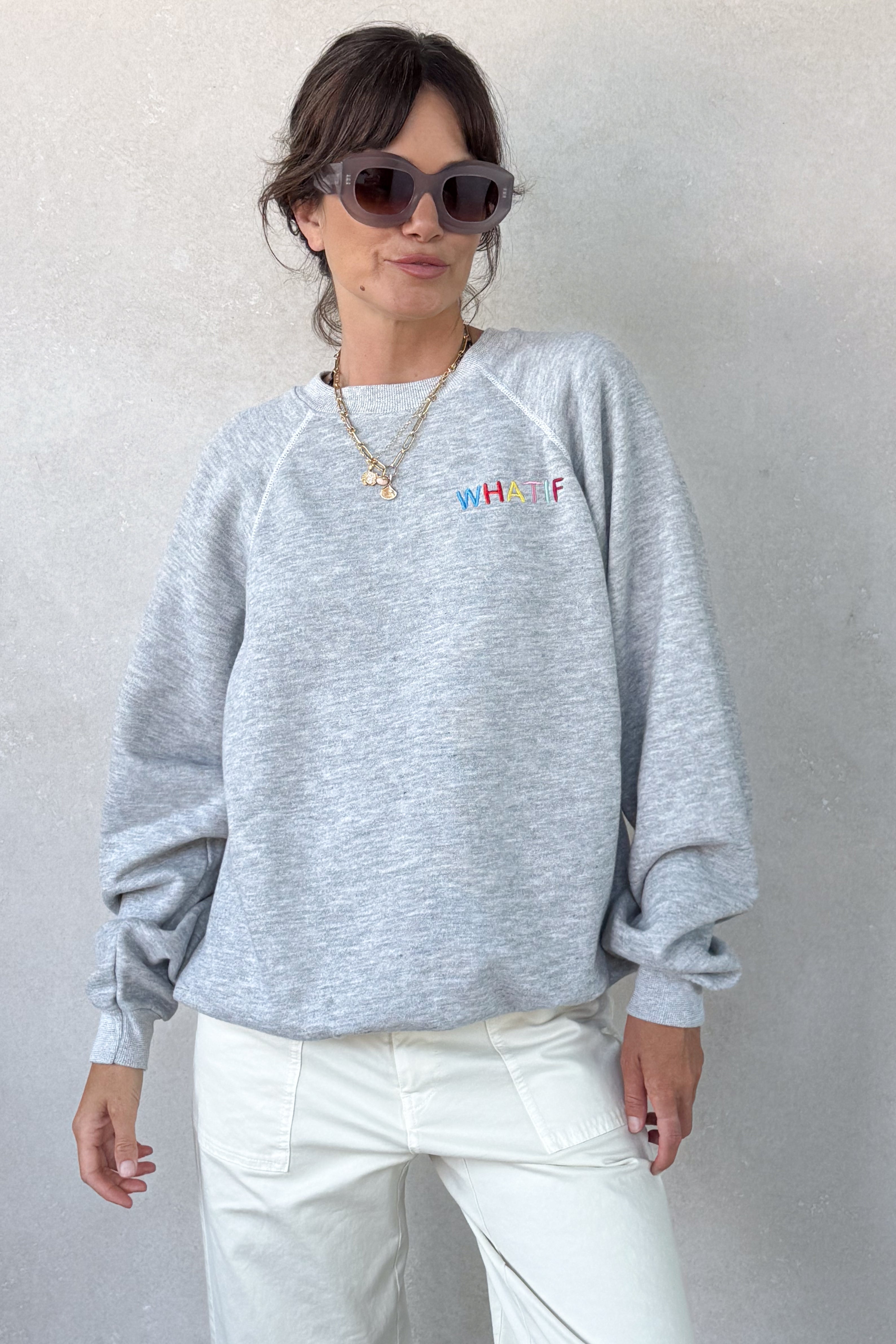 What If Sweatshirt - Heather Grey M/L