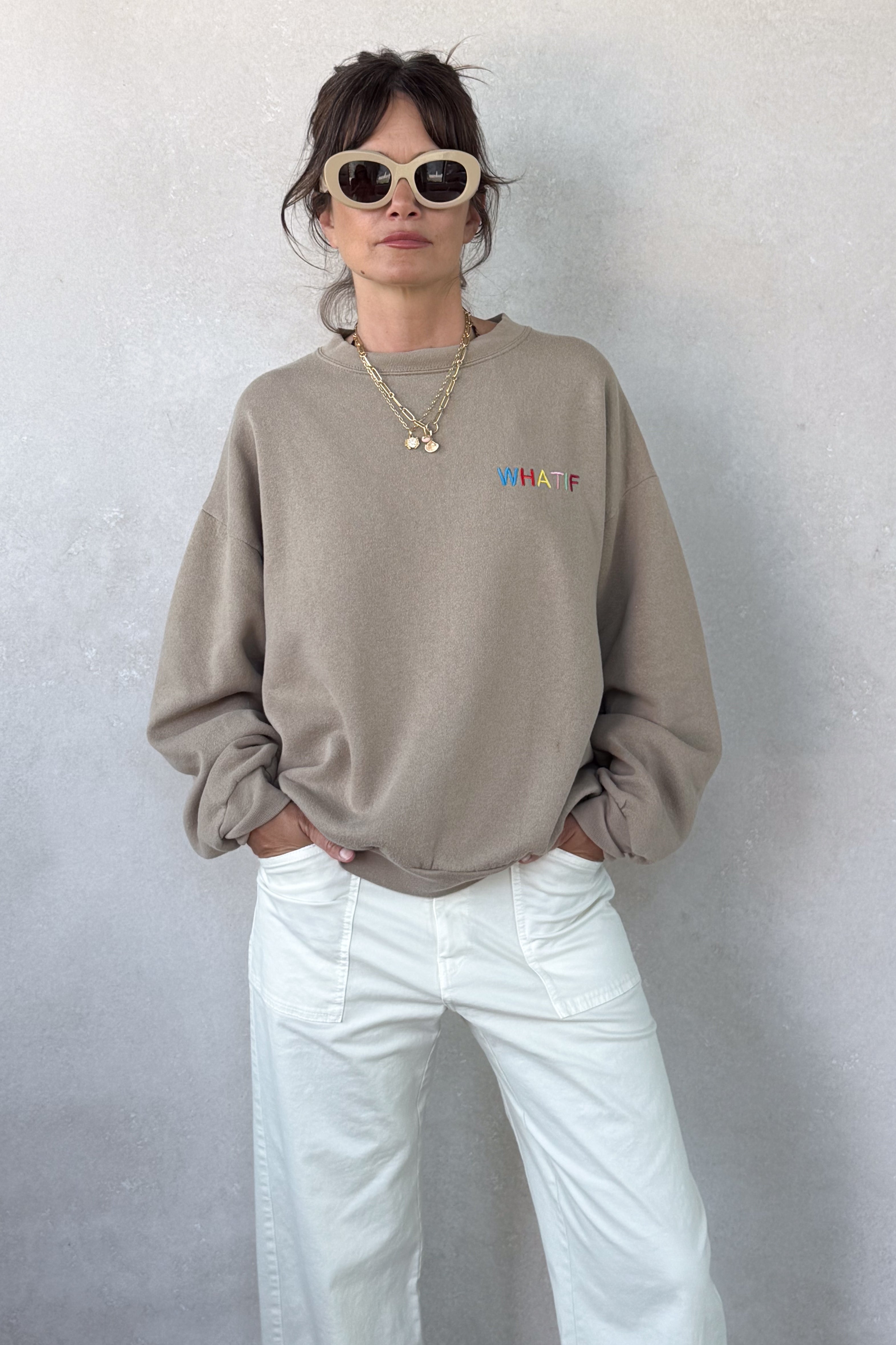 What If Sweatshirt - Khaki M/L