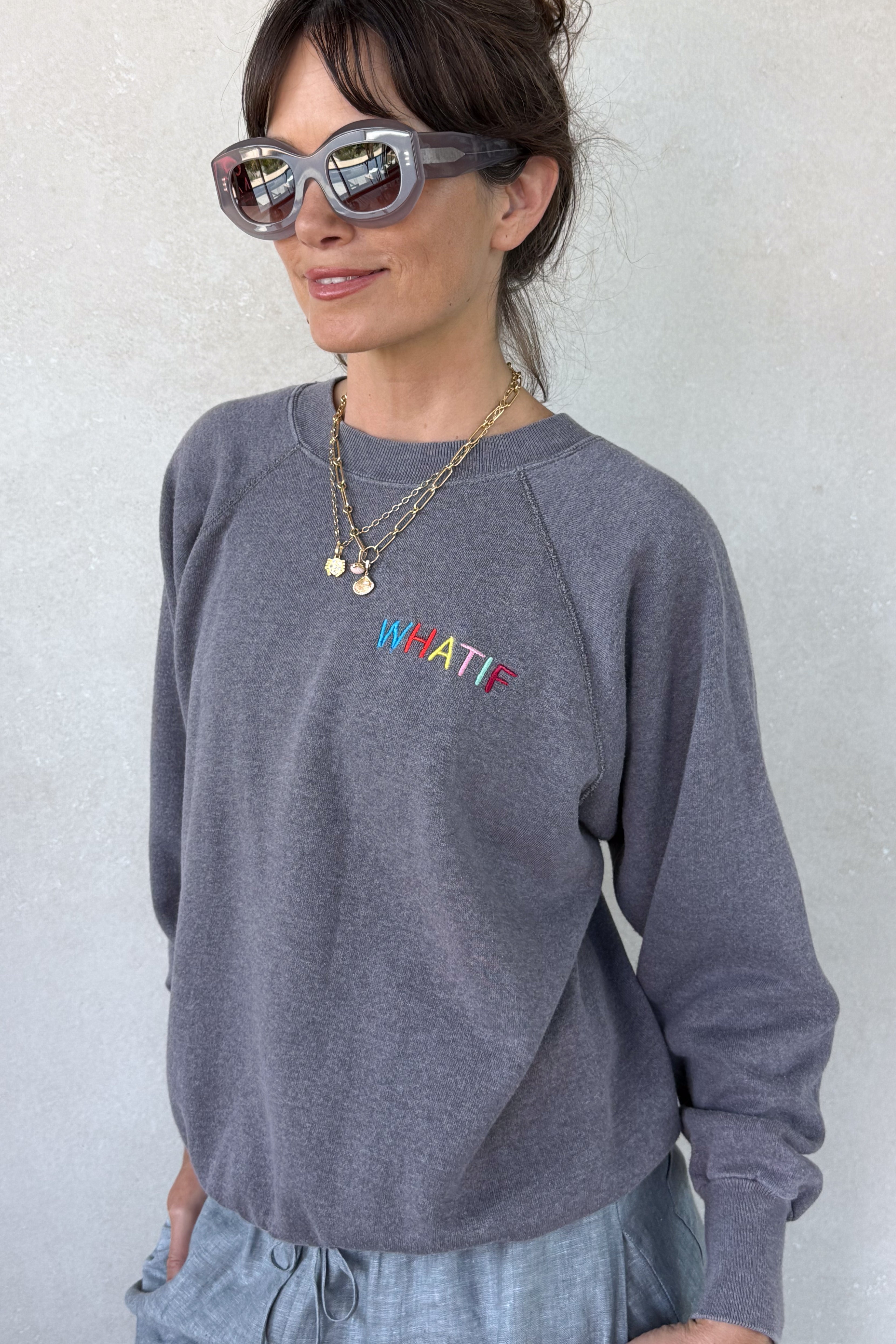 What If Sweatshirt - Pewter XS/S