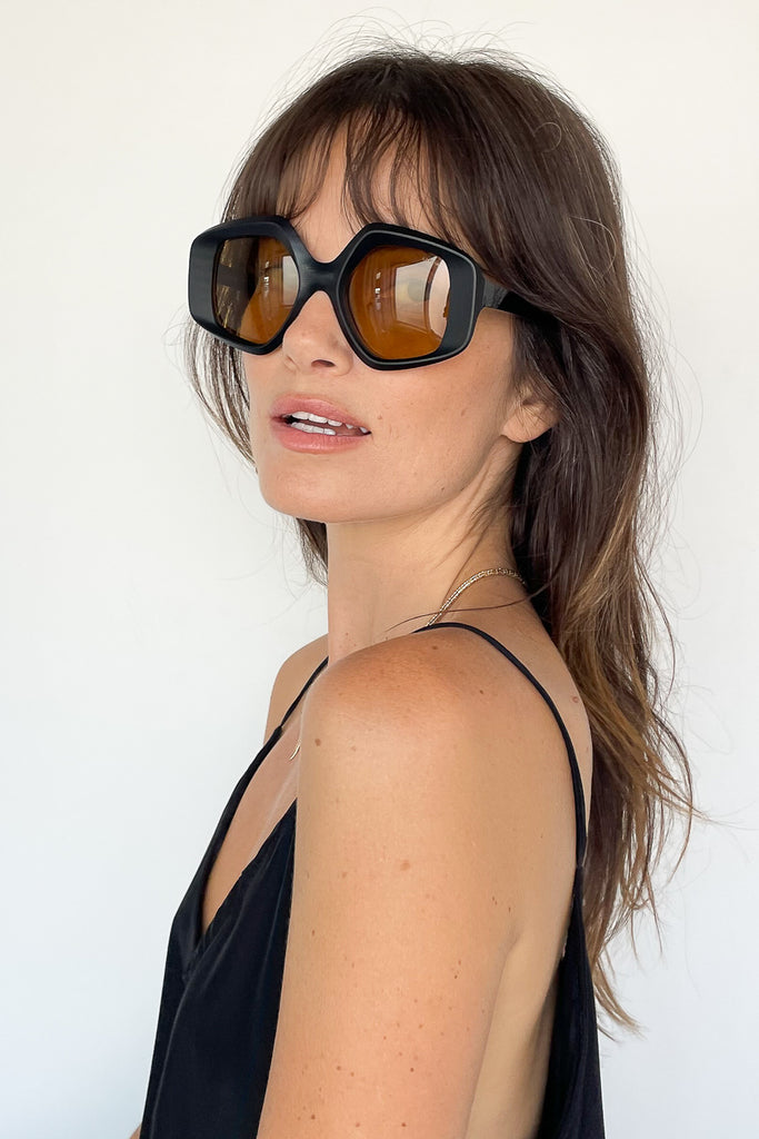 Stella Sunglasses, Natural Black