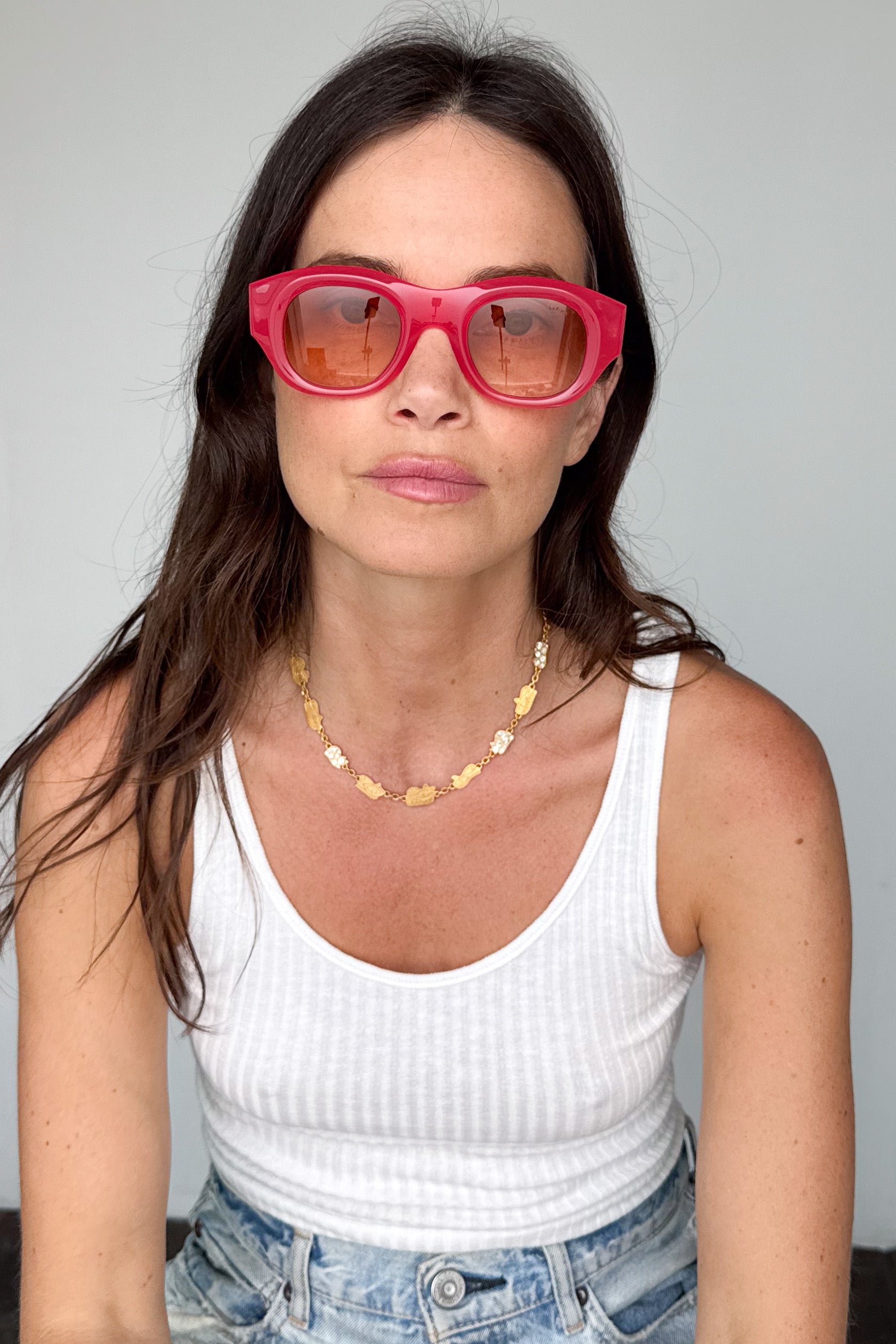 Tom Sunglasses, Golden Pink