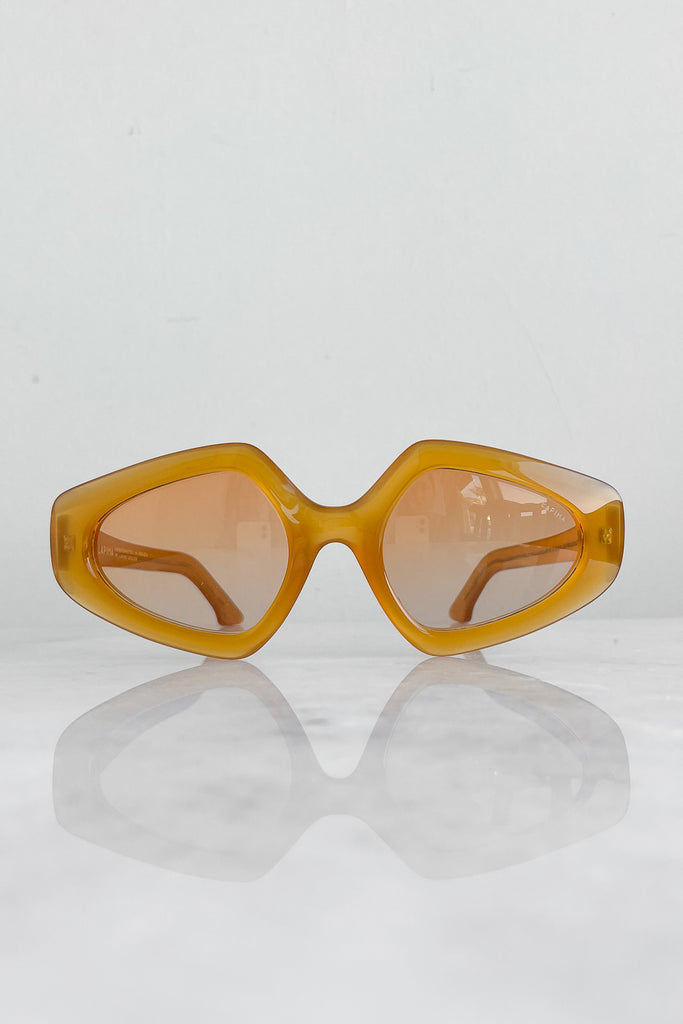 Antonia Sunglasses, Golden Amber Gradient
