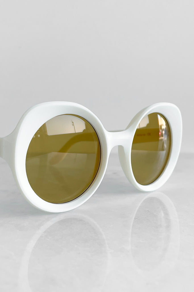 Carlota Sunglasses, Natural White