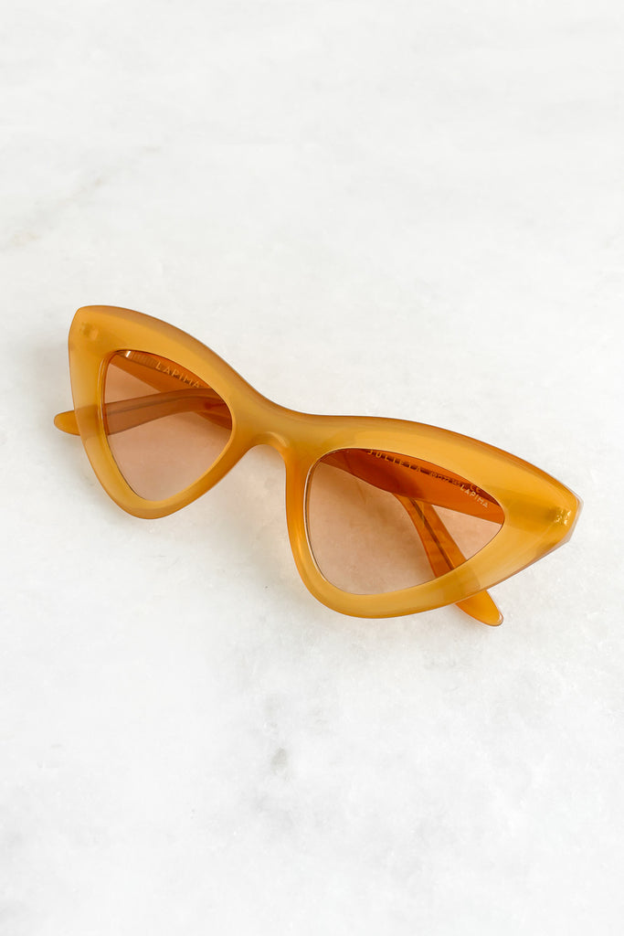 Julieta Sunglasses, Golden Amber Gradient