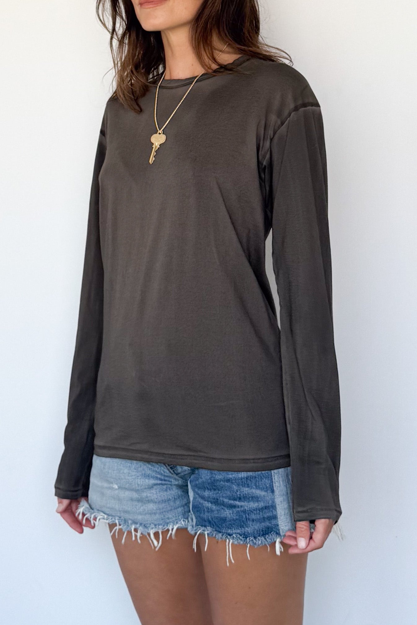 Bias Long Sleeve Tee
