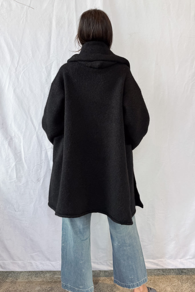 Black Capote Coat