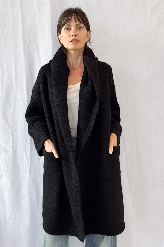 Black Capote Coat