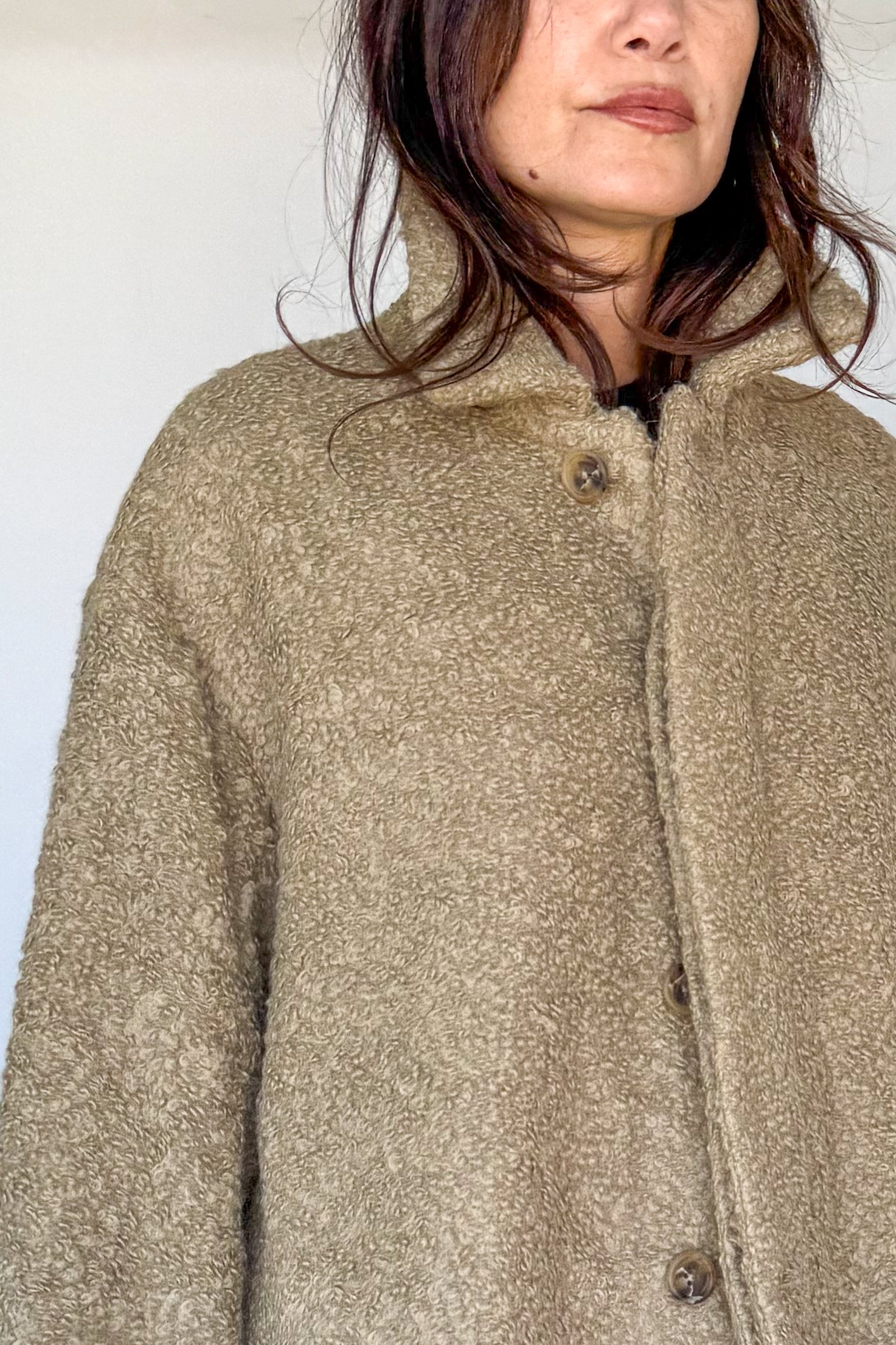 Cedar Boucle Coat
