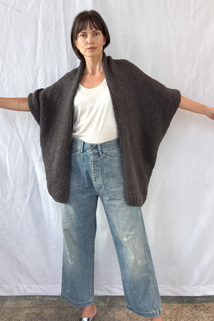 Handknit Cocoon Cardigan