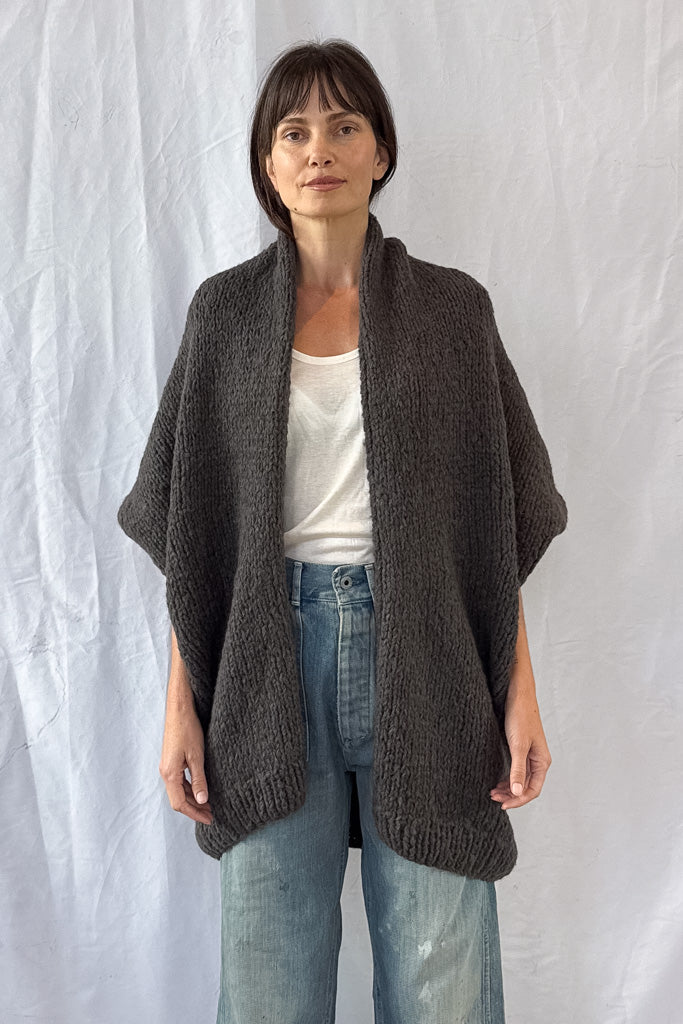 Handknit Cocoon Cardigan