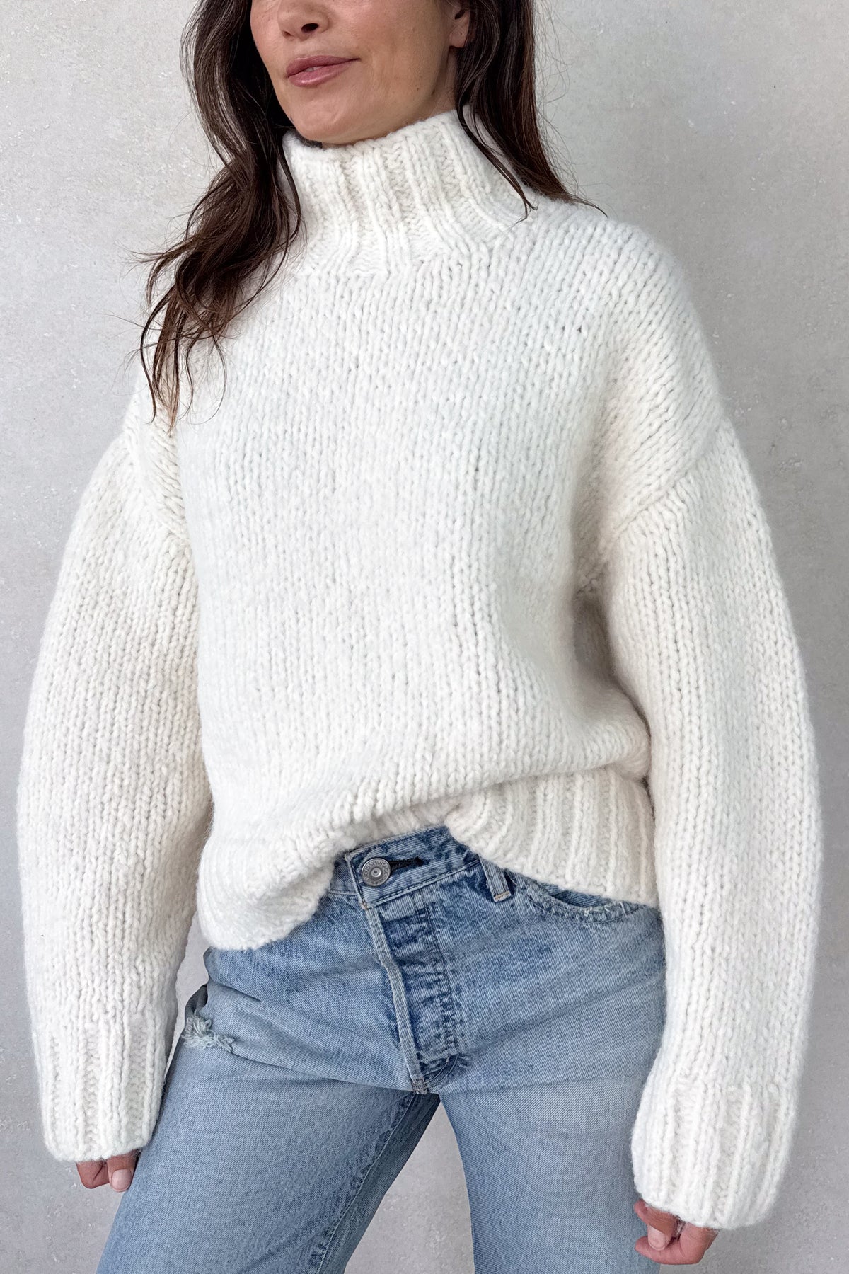 Handknit Mockneck Sweater