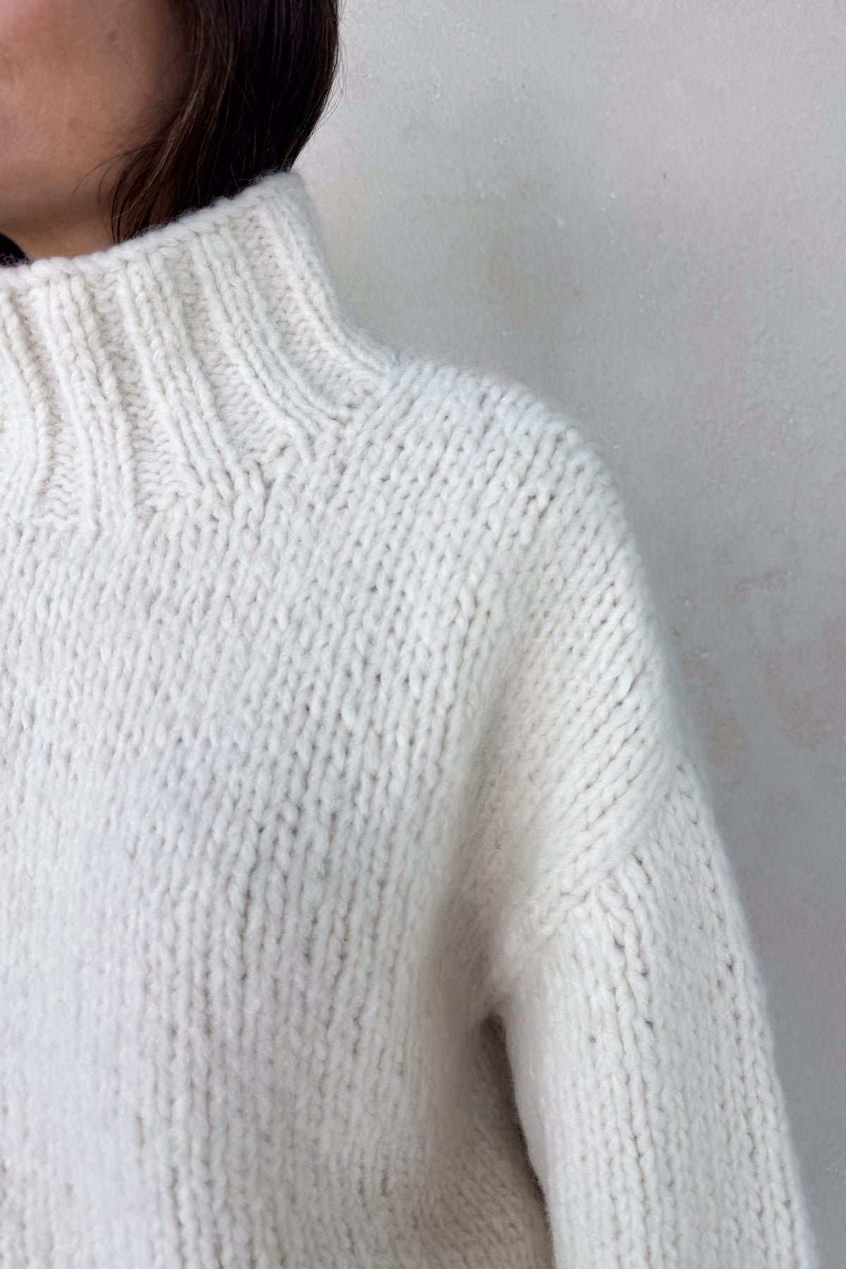 Handknit Mockneck Sweater