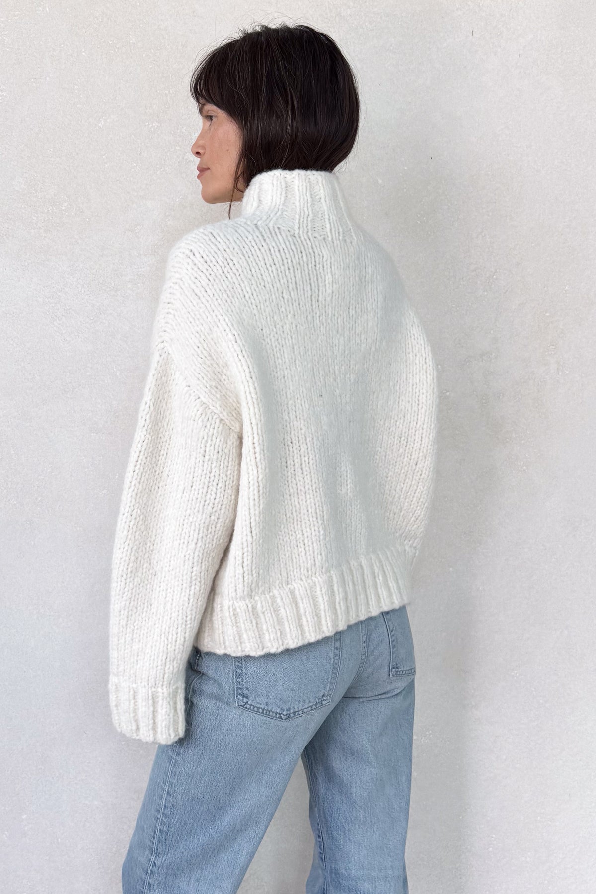 Handknit Mockneck Sweater