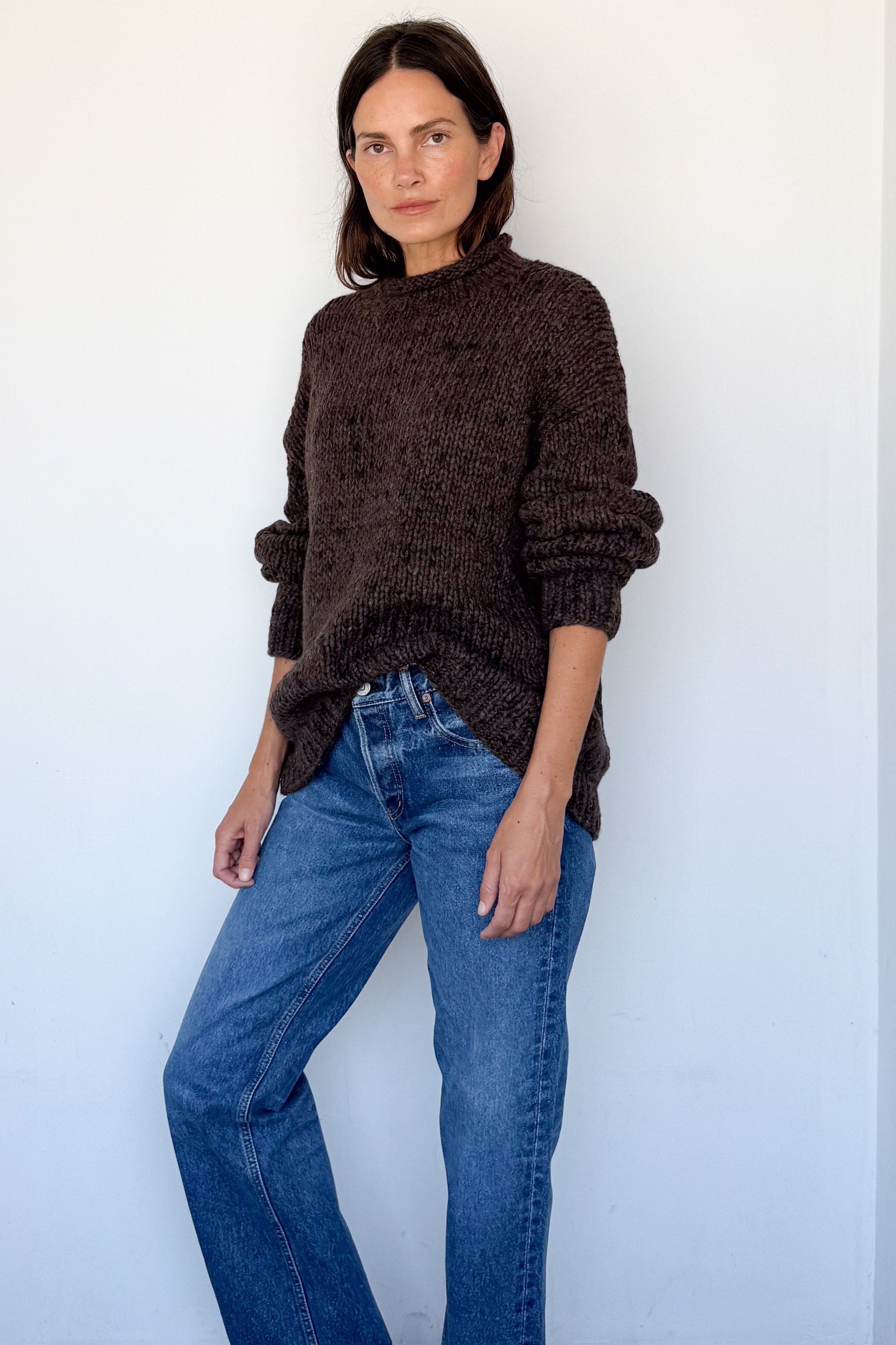 Handknit Rollneck Sweater