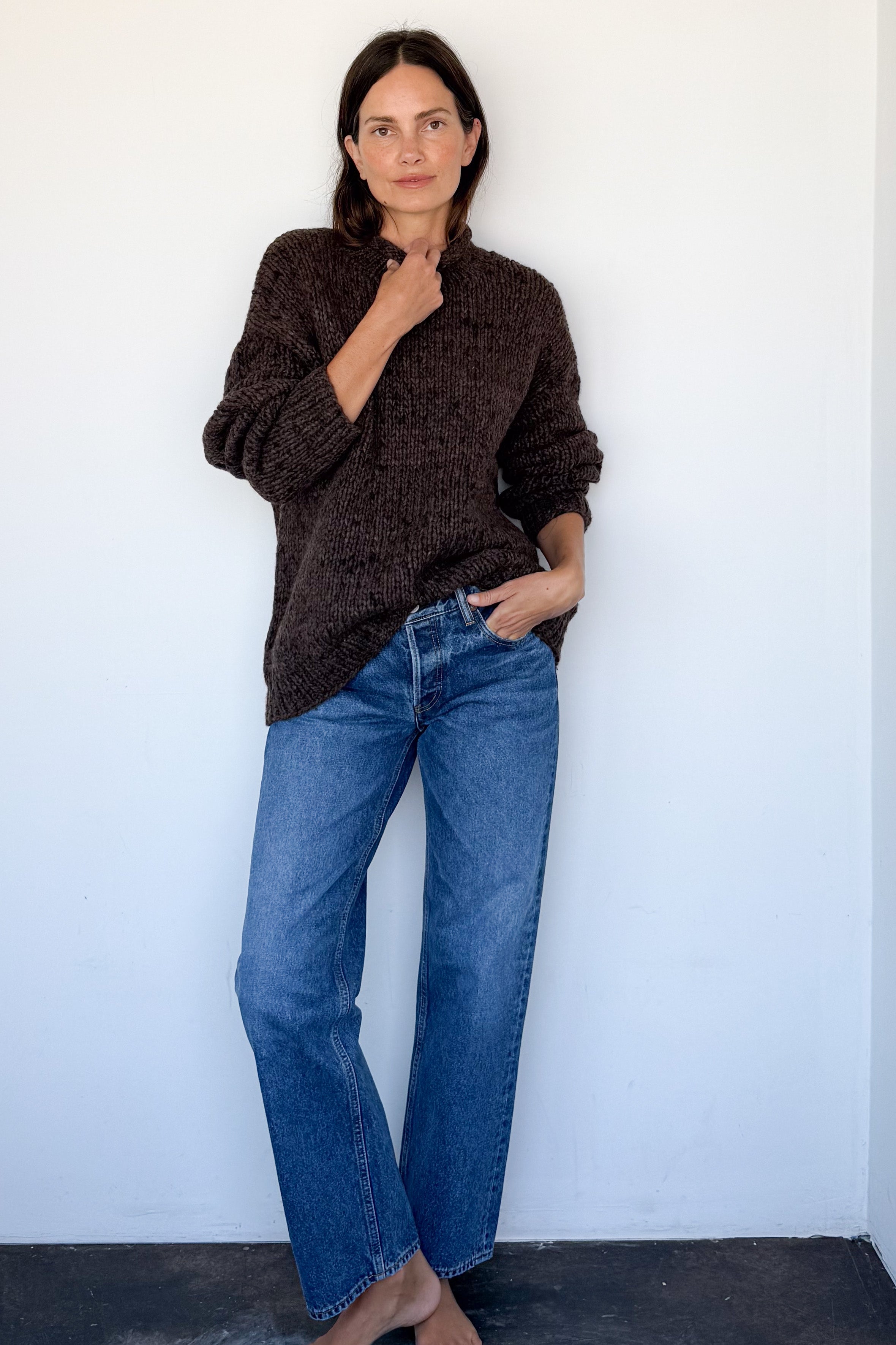 Handknit Rollneck Sweater