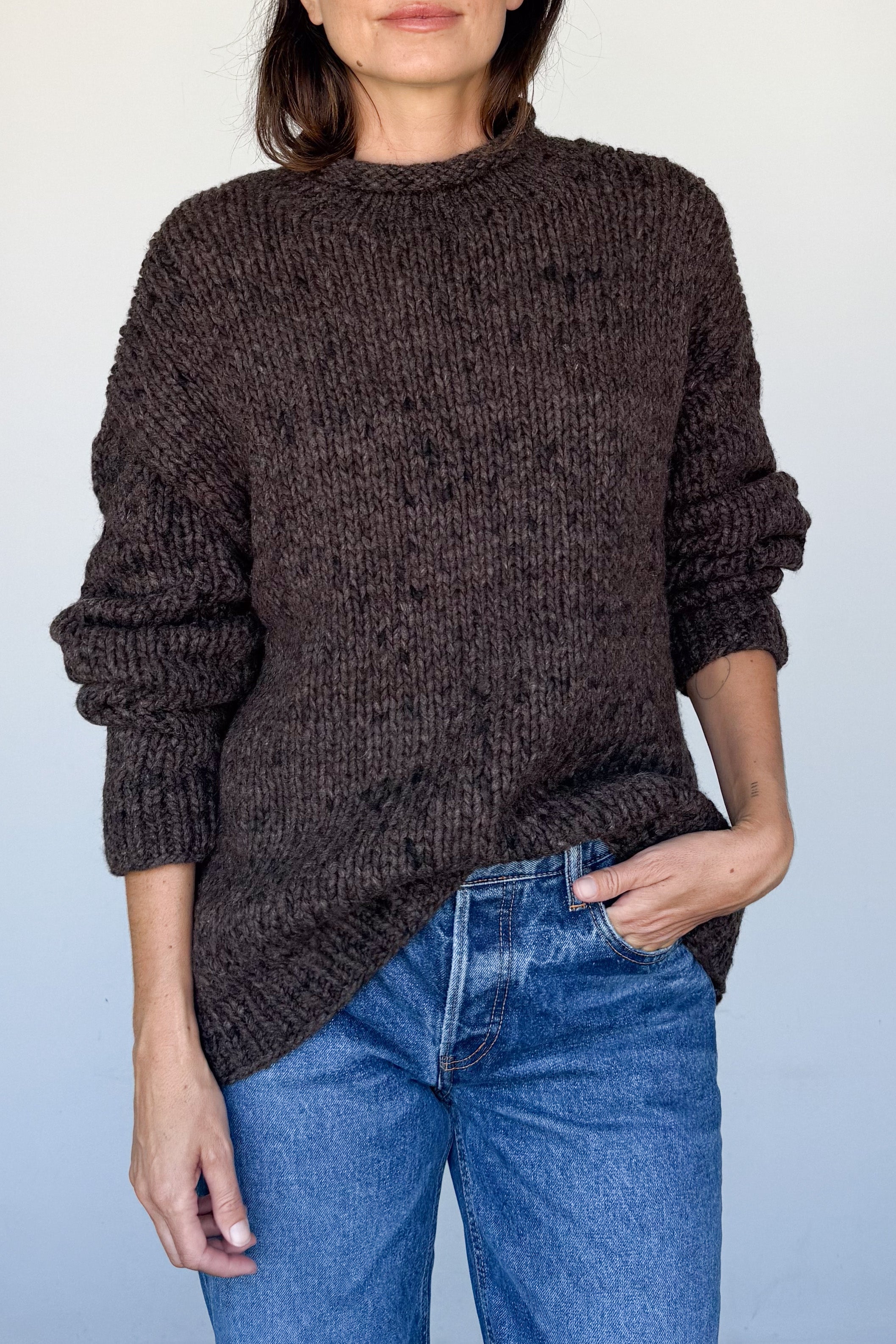 Handknit Rollneck Sweater