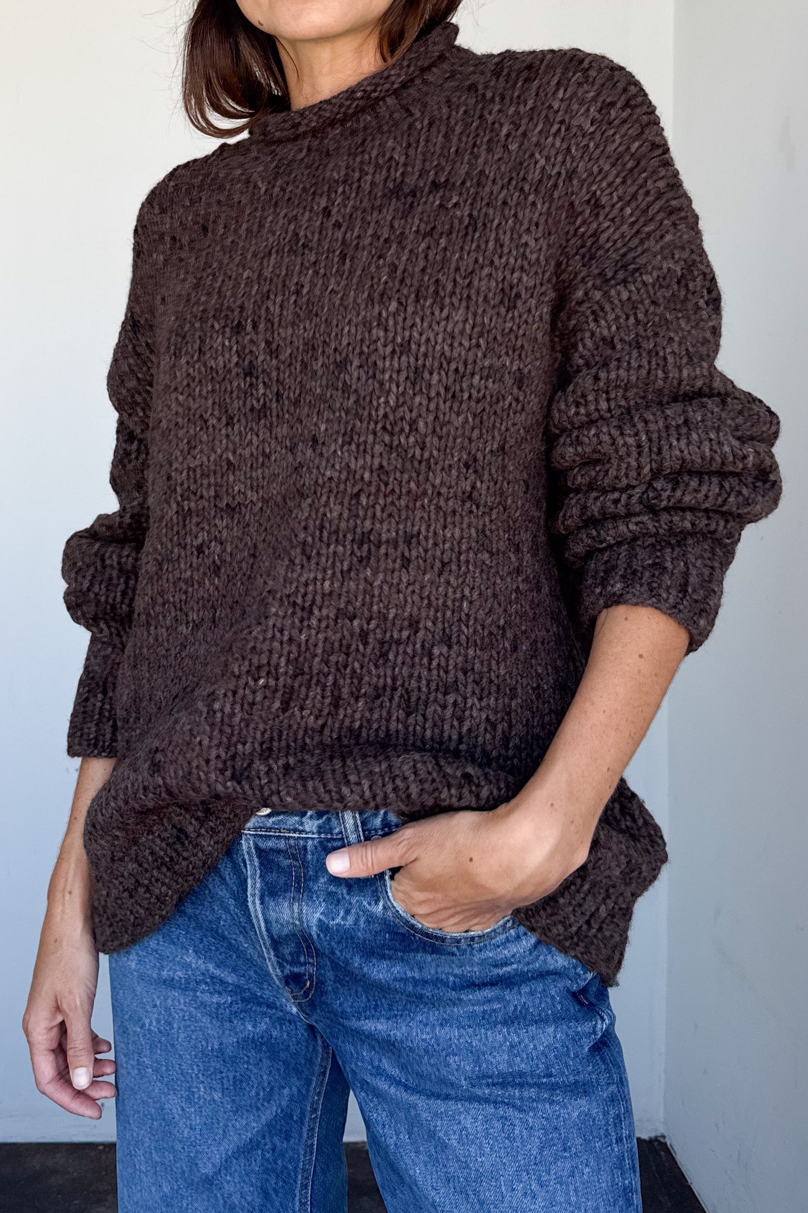 Handknit Rollneck Sweater