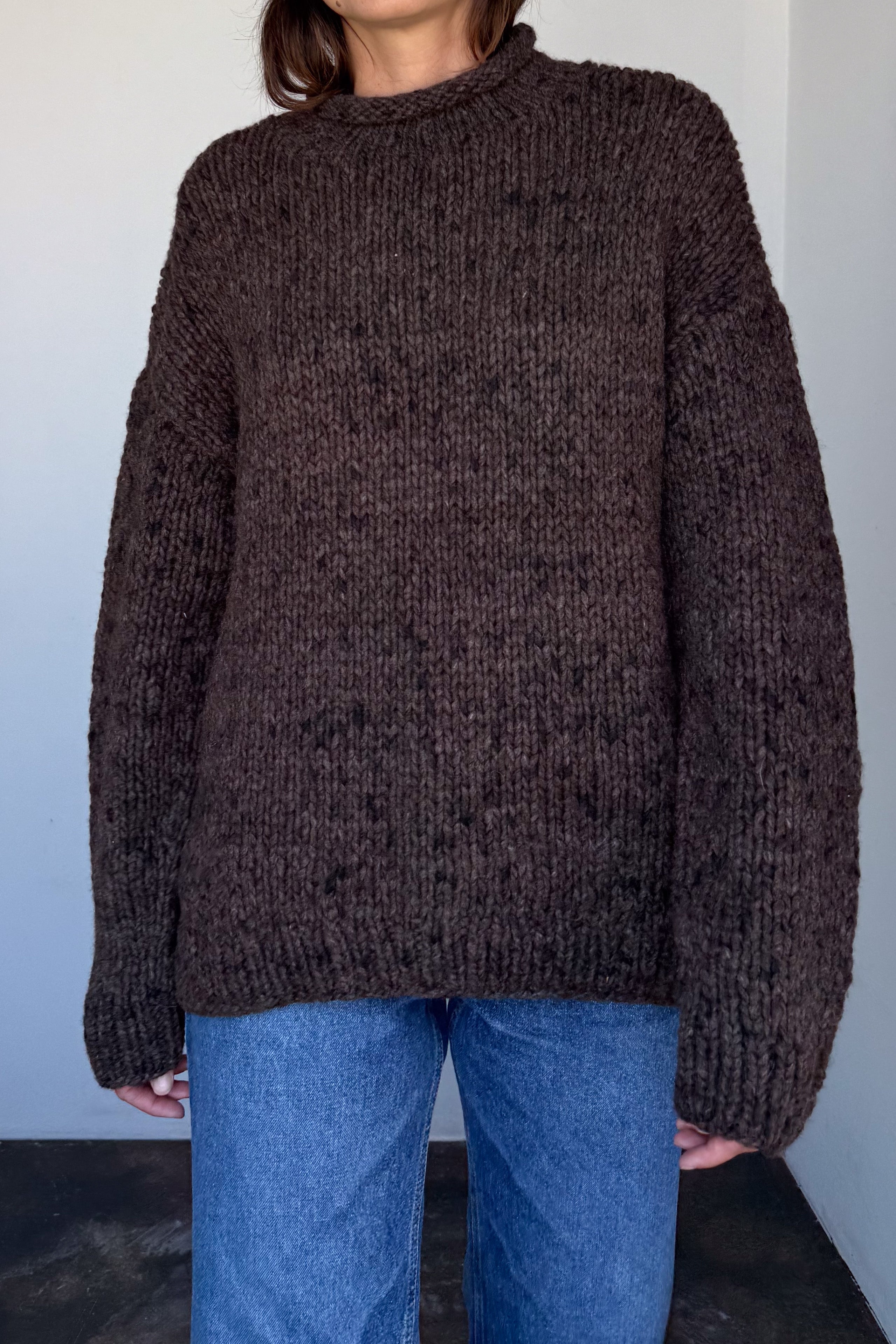 Handknit Rollneck Sweater