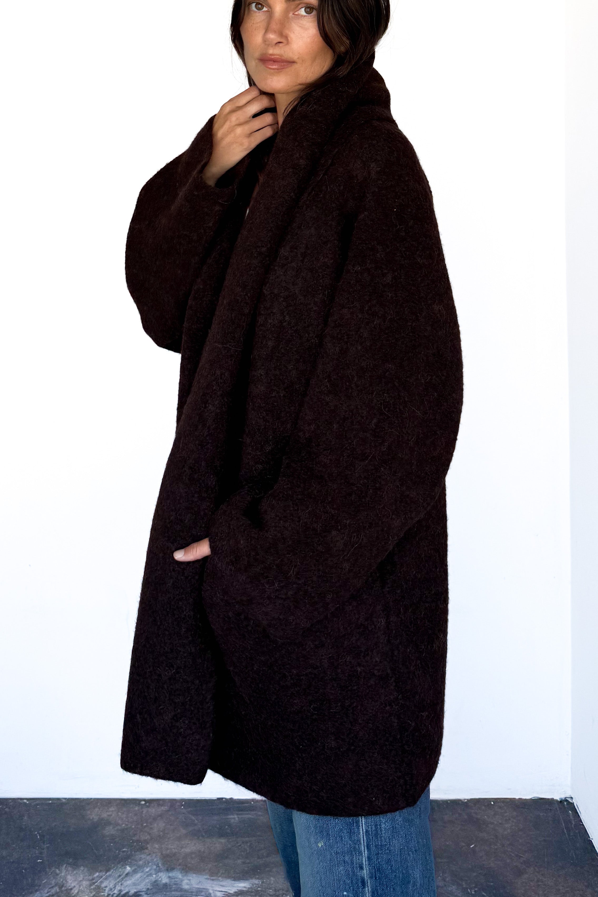 Merlot Double Face Coat