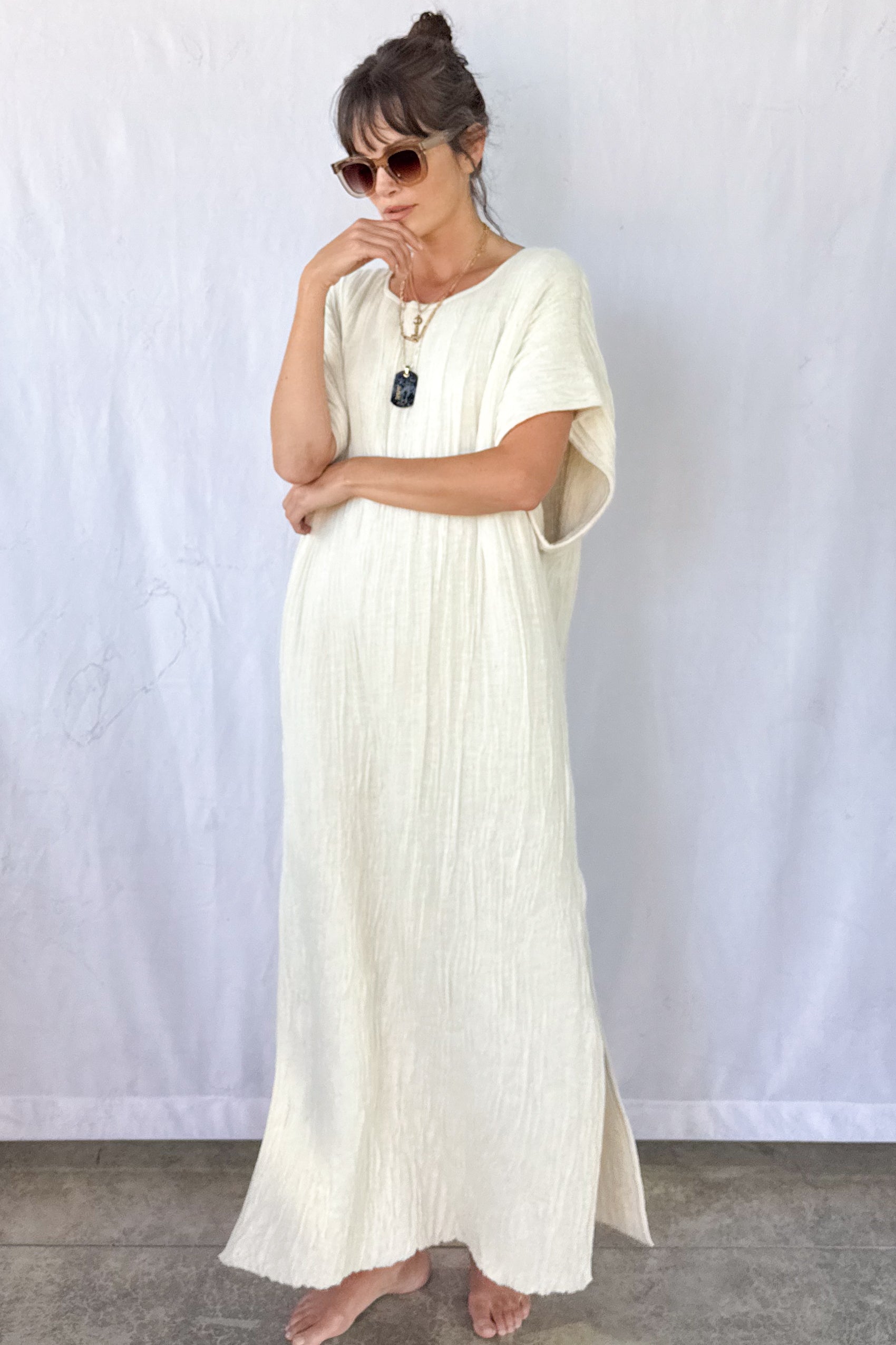 L'Appartement☆Lauren Manoogian knit Gown Soft Column Dress – SUNROOM