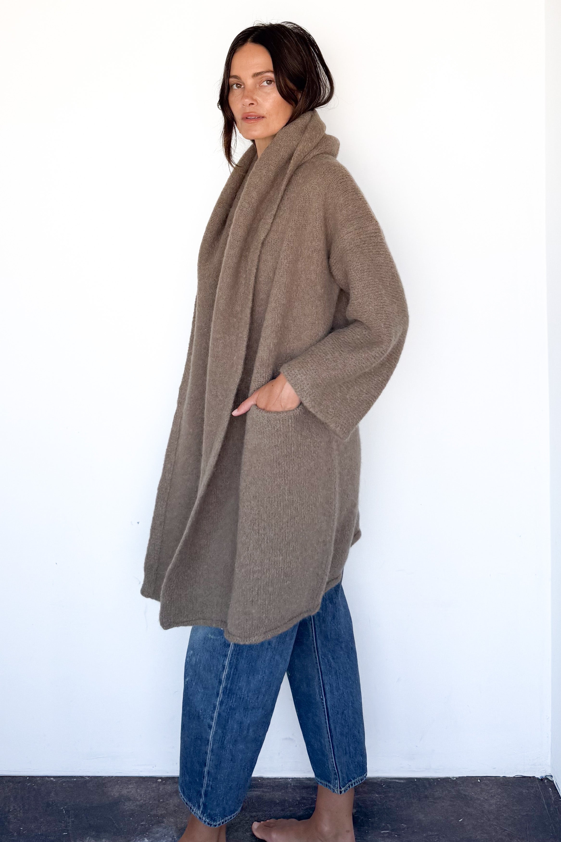 Tobacco Capote Coat