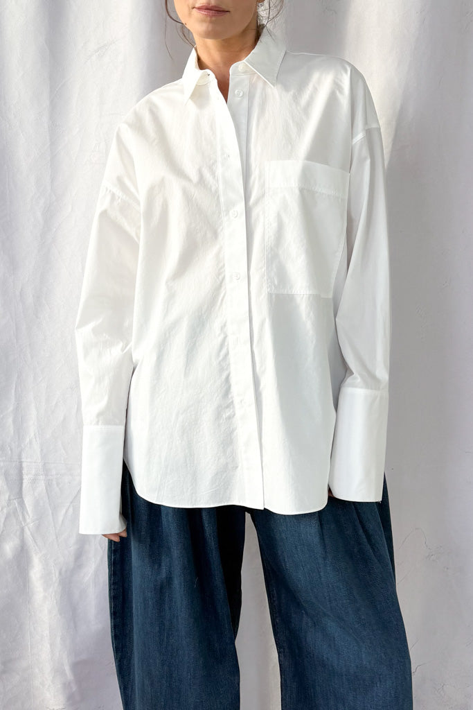 Poplin Button Up Shirt