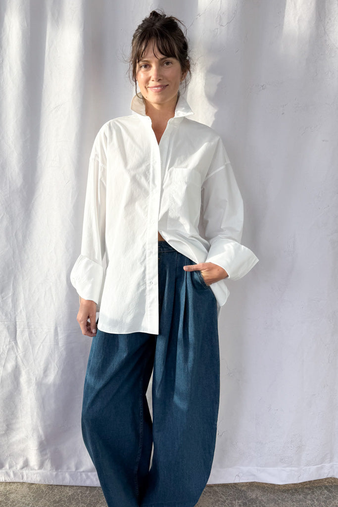 Poplin Button Up Shirt