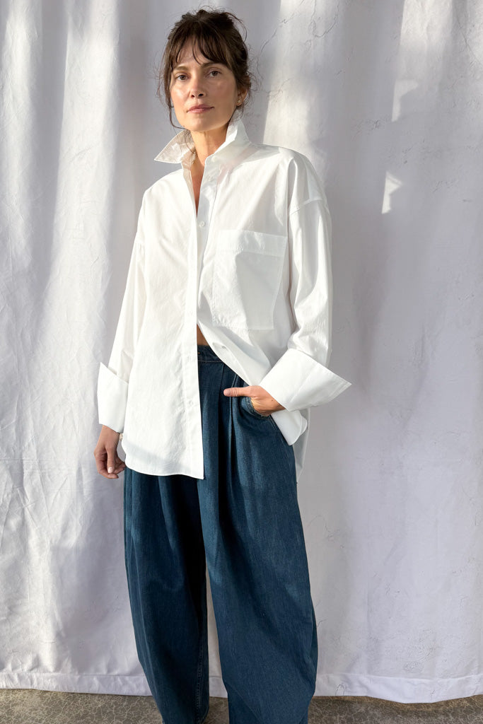 Poplin Button Up Shirt