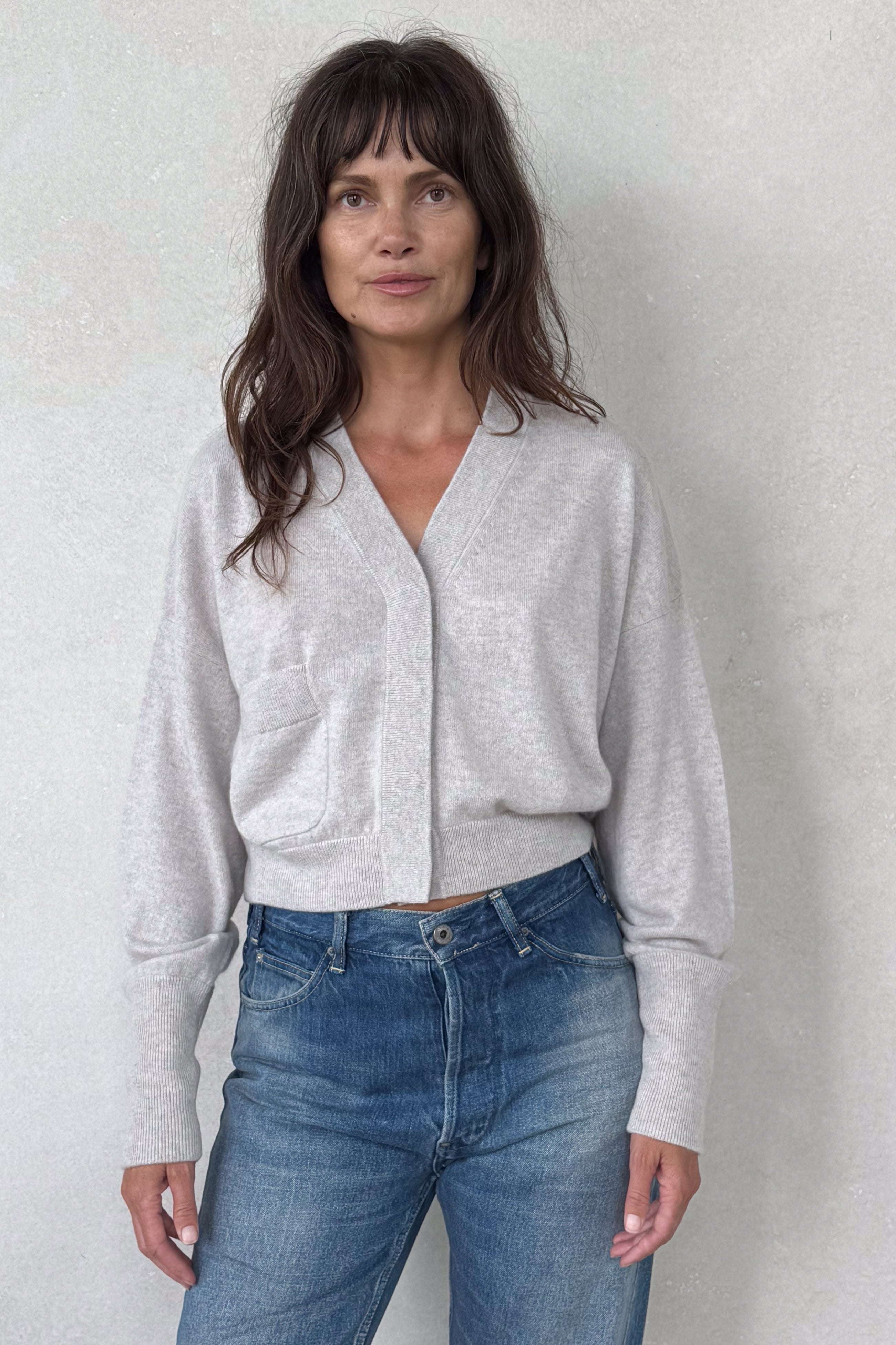 Bruges Light Beige Cashmere Cardigan