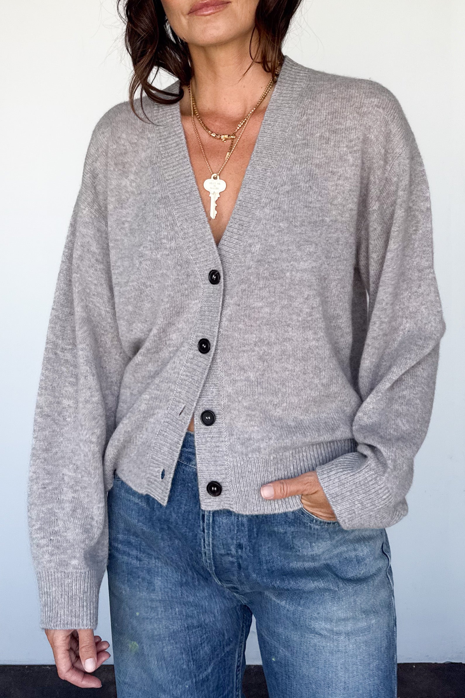 Brushed Cashmere Lille Cardigan