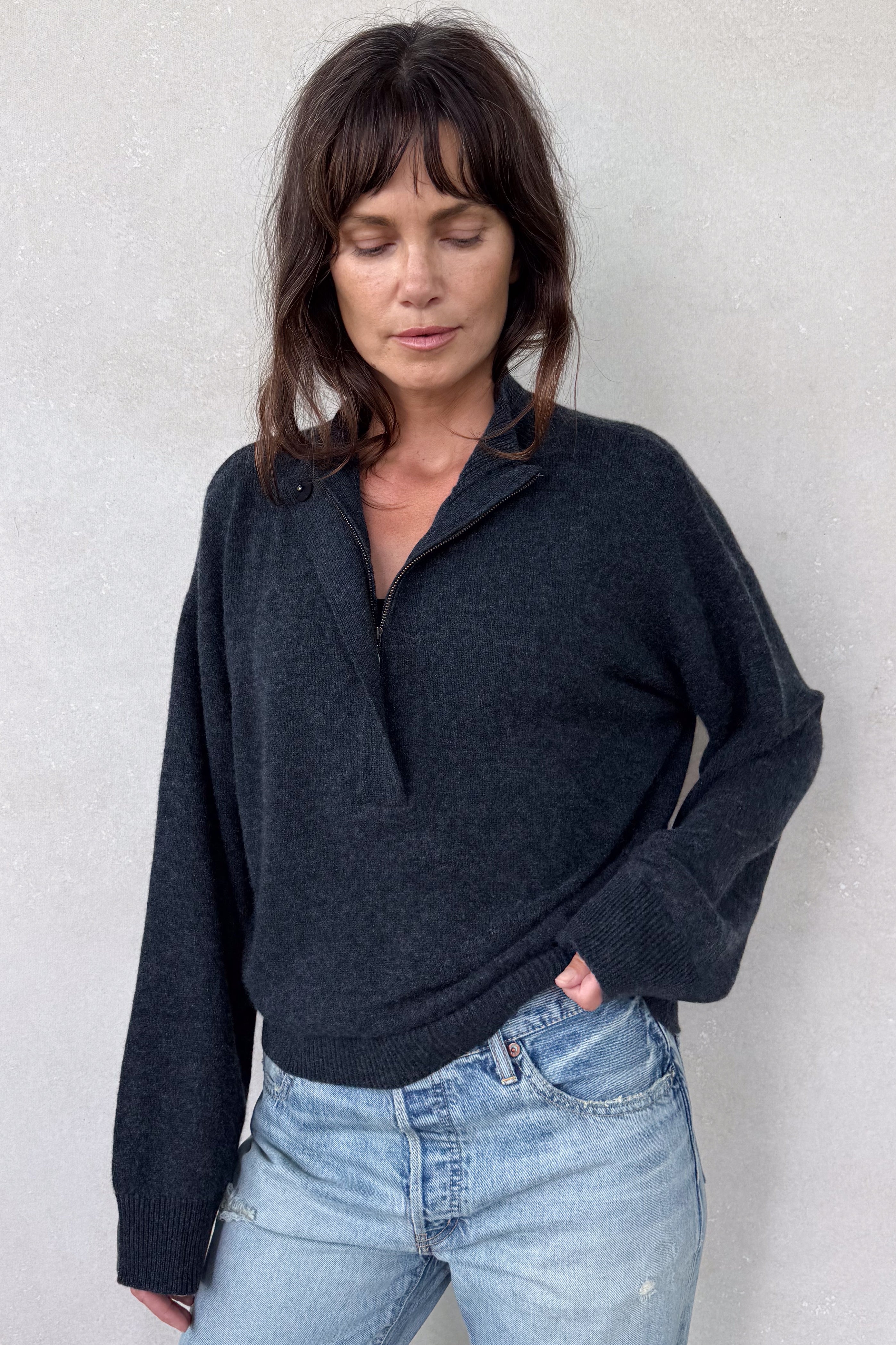 Croatia Midnight Cashmere Sweater