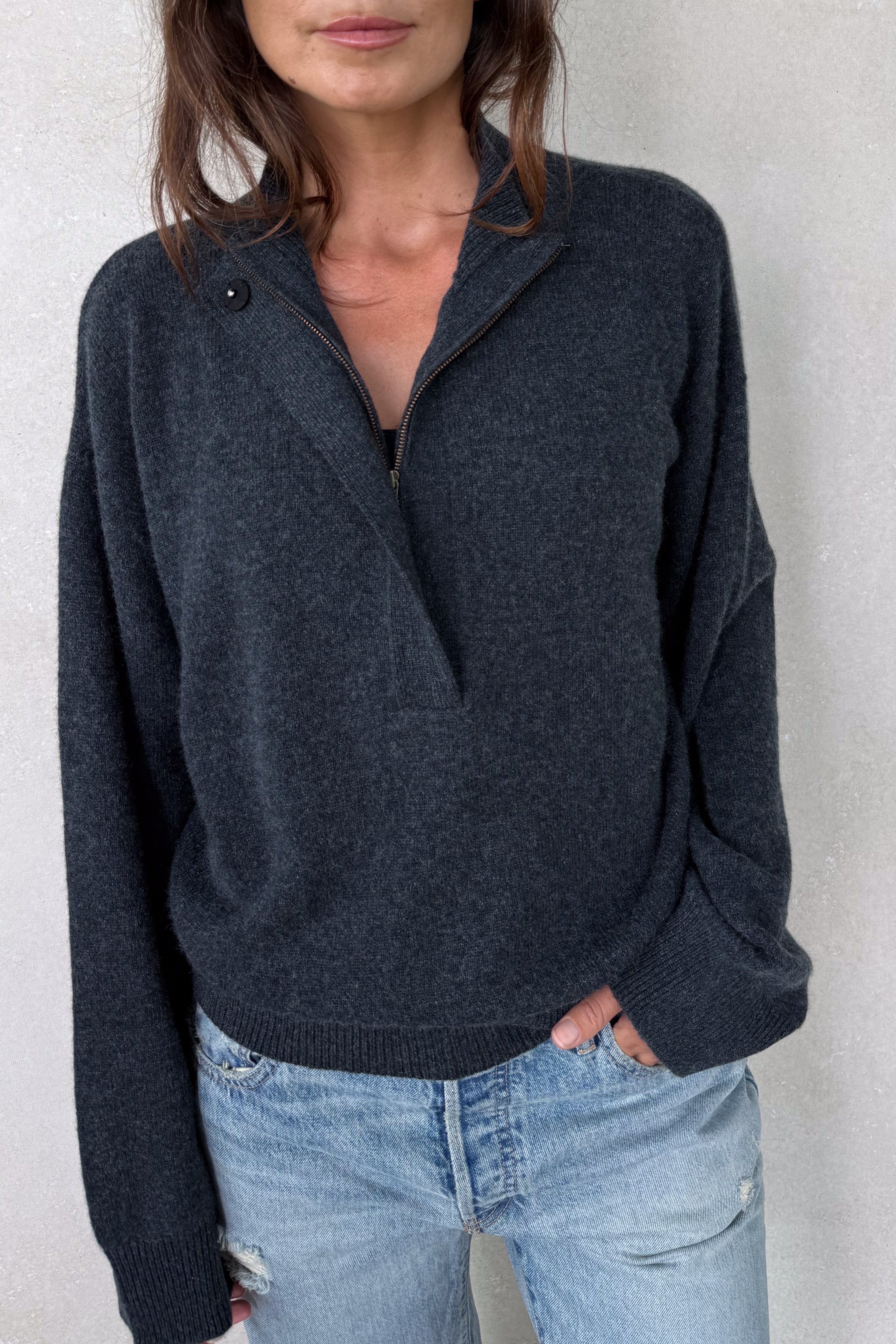 Croatia Midnight Cashmere Sweater