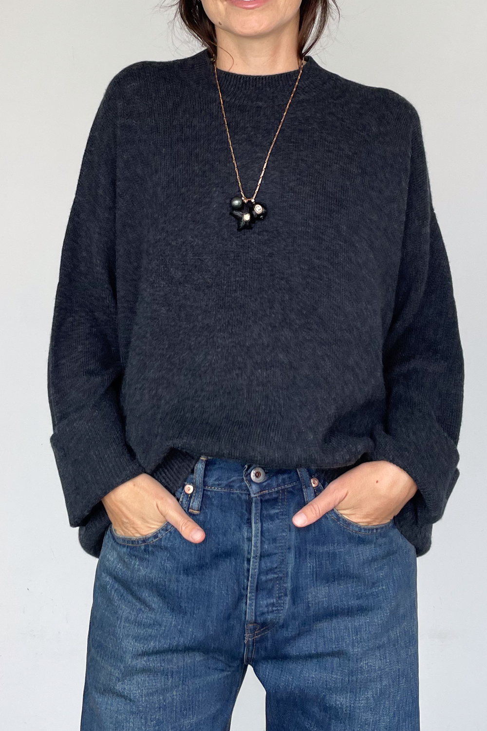Midnight Navy Norway Cashmere Sweater
