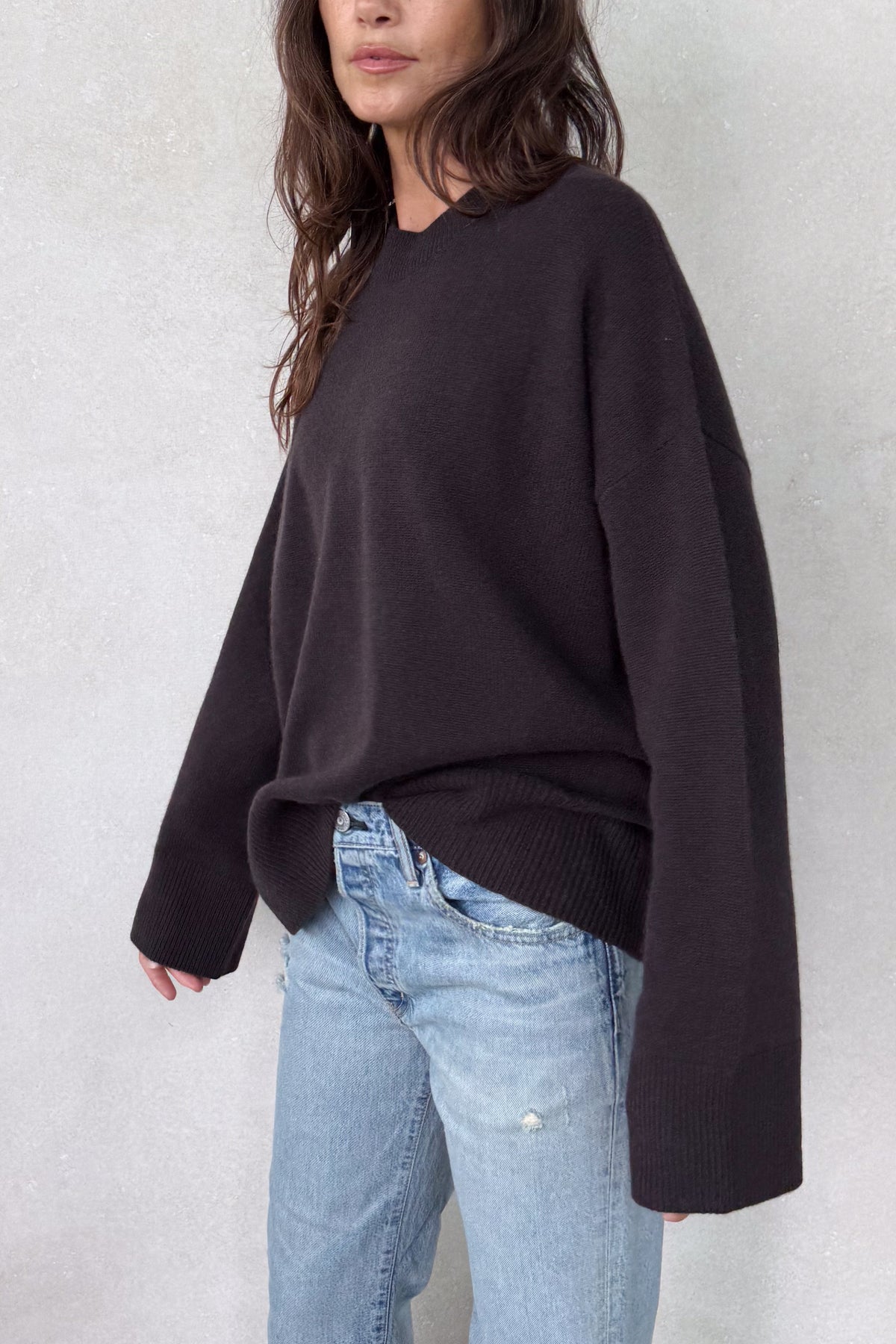 Norway Prune Cashmere Sweater